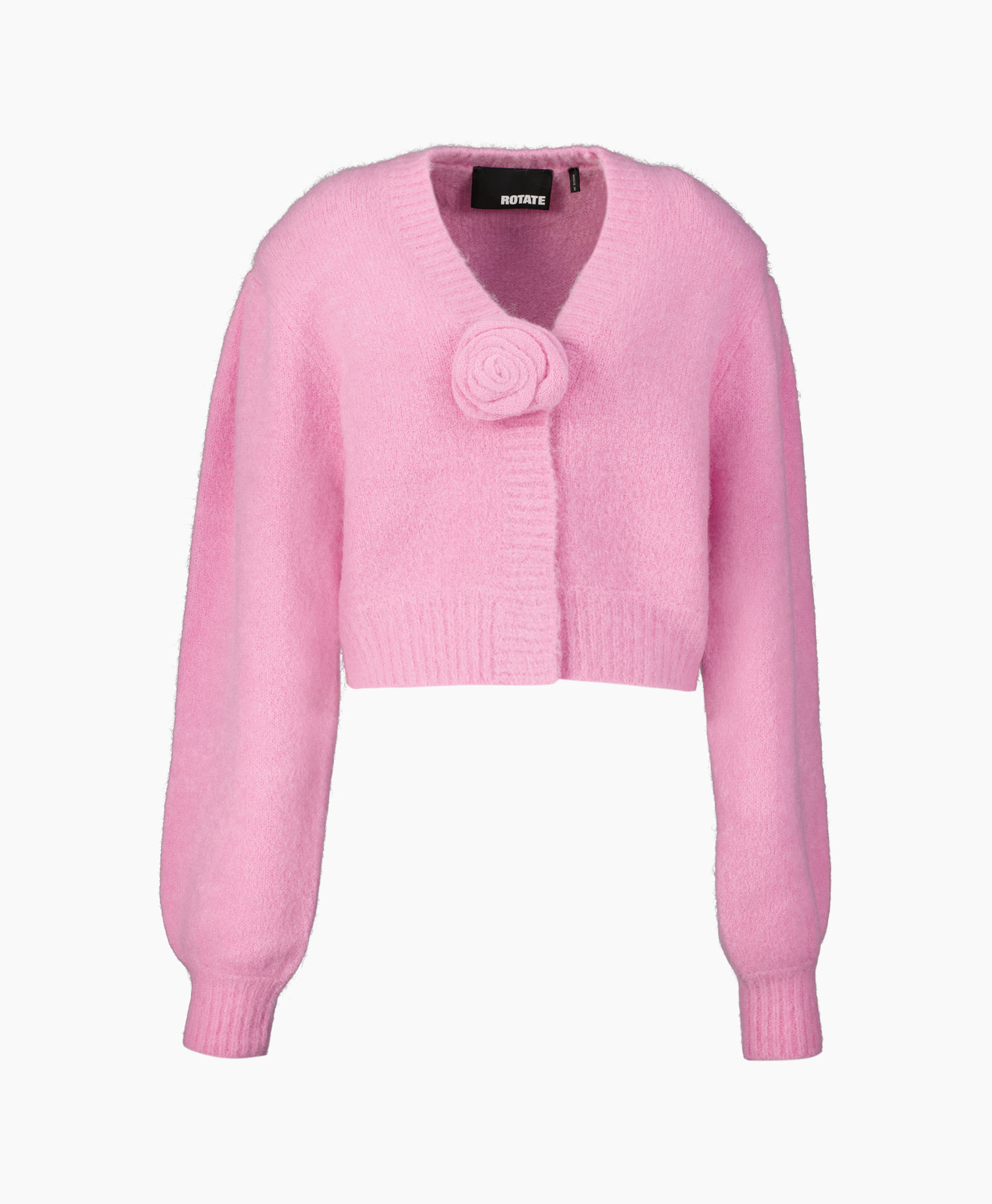 Vest Knit Cropped Pink