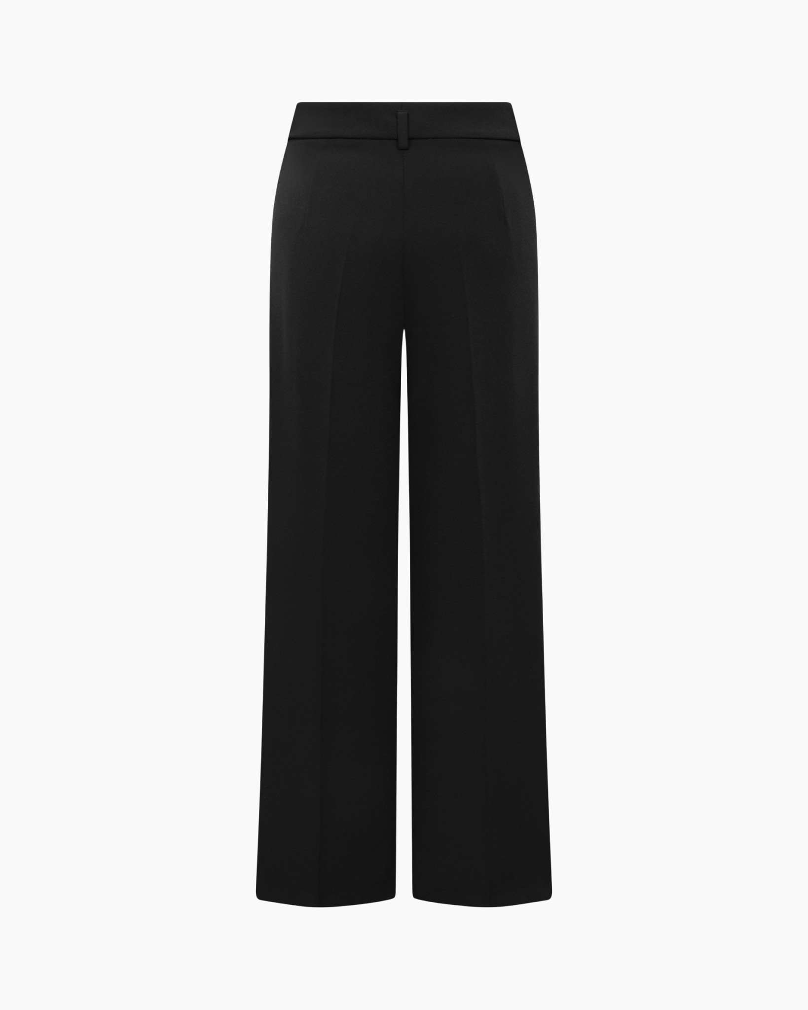 broek, broeken, wijd, zwart, plooien