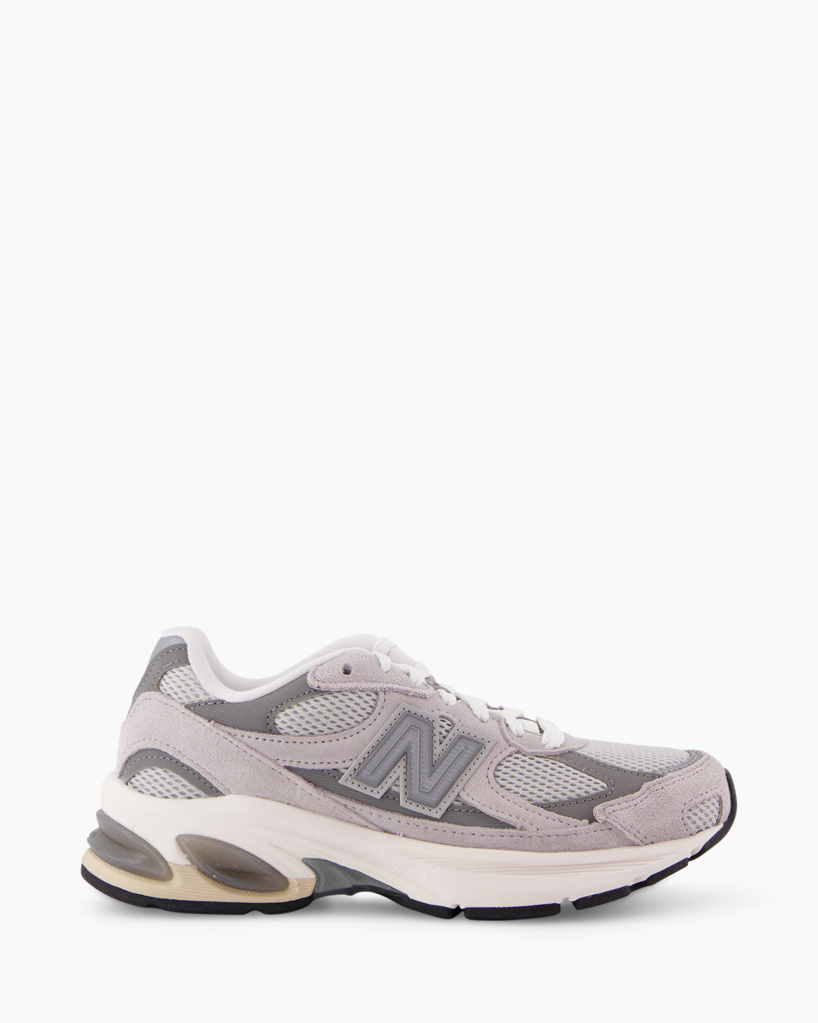 sneaker, schoenen, mesh, grijs, suède