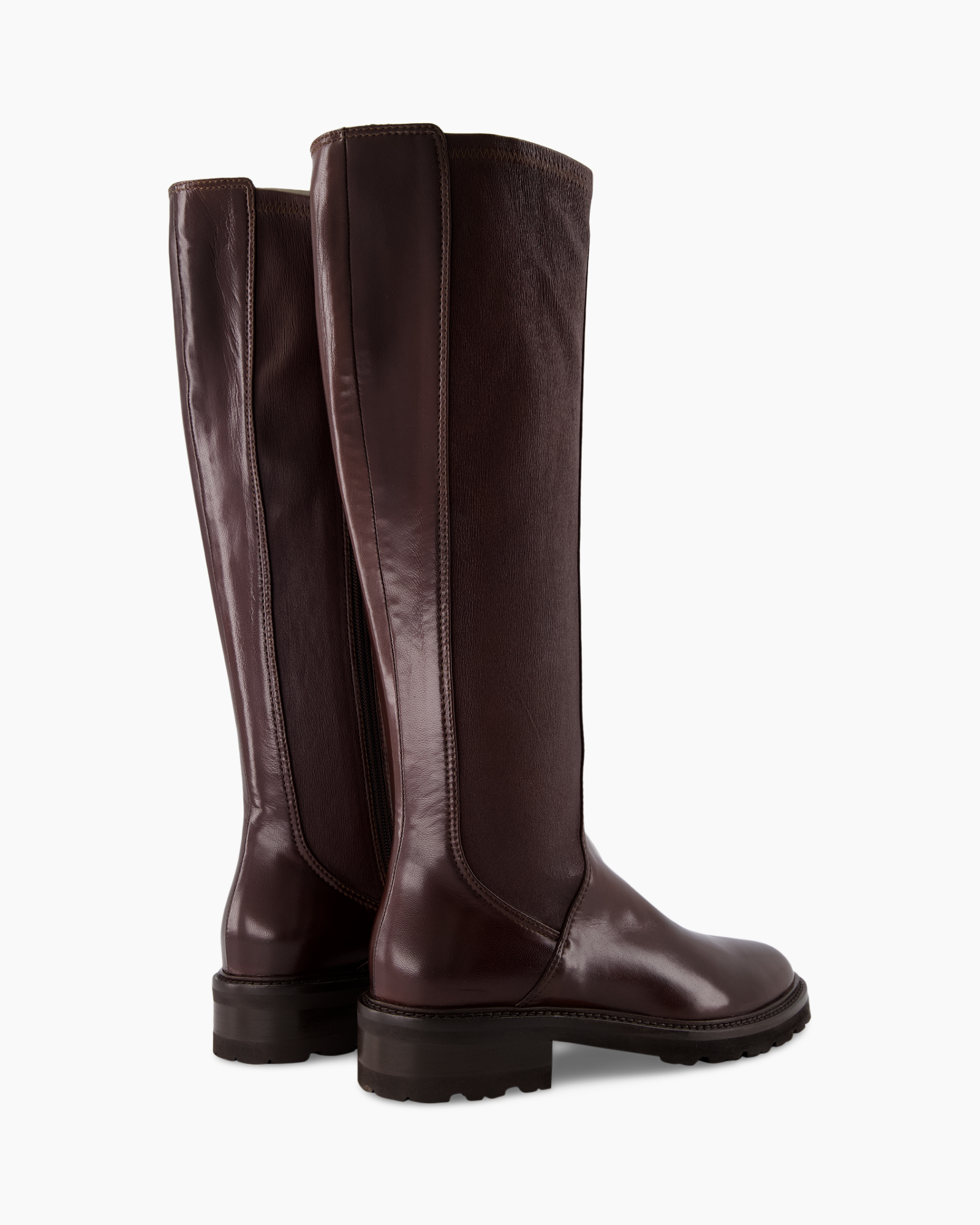 Lange Laars Stivale Stretch Licht Bruin