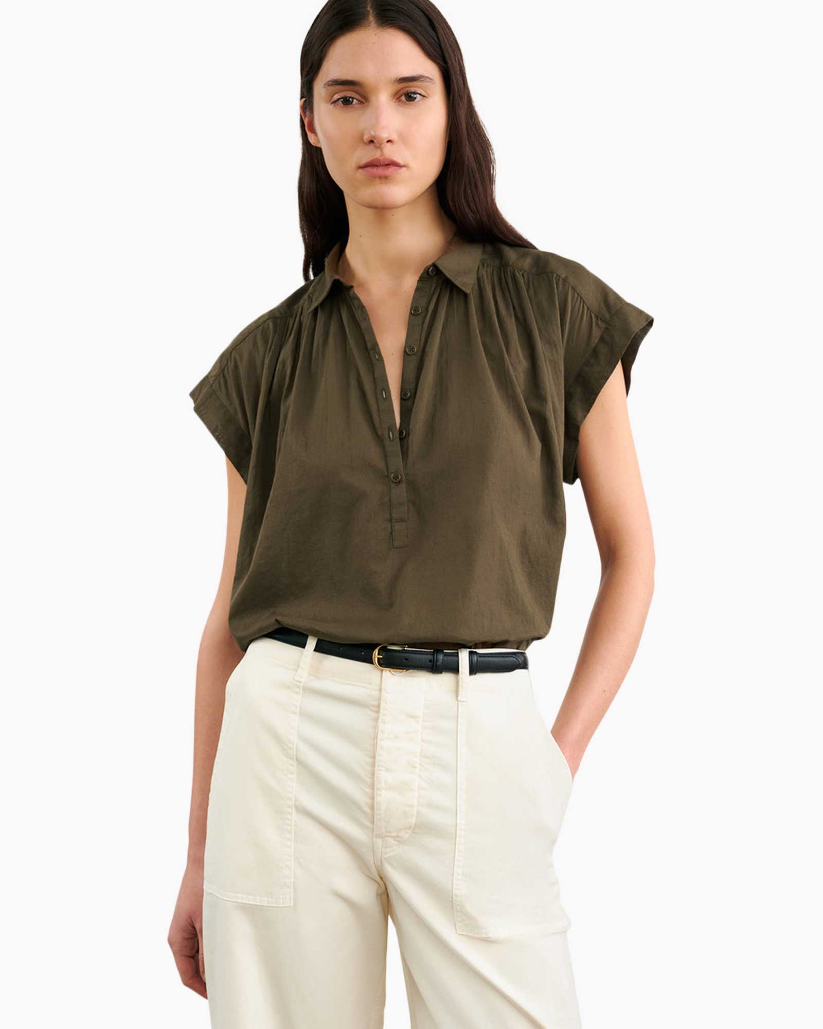 Blouse Normandy Olijf
