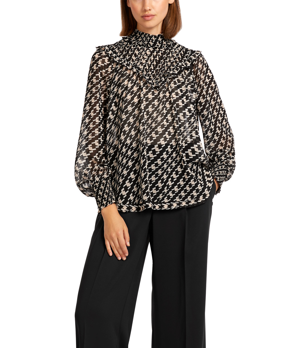 Marccain Collectie Blouse Uc 51.04 W41 Zwart