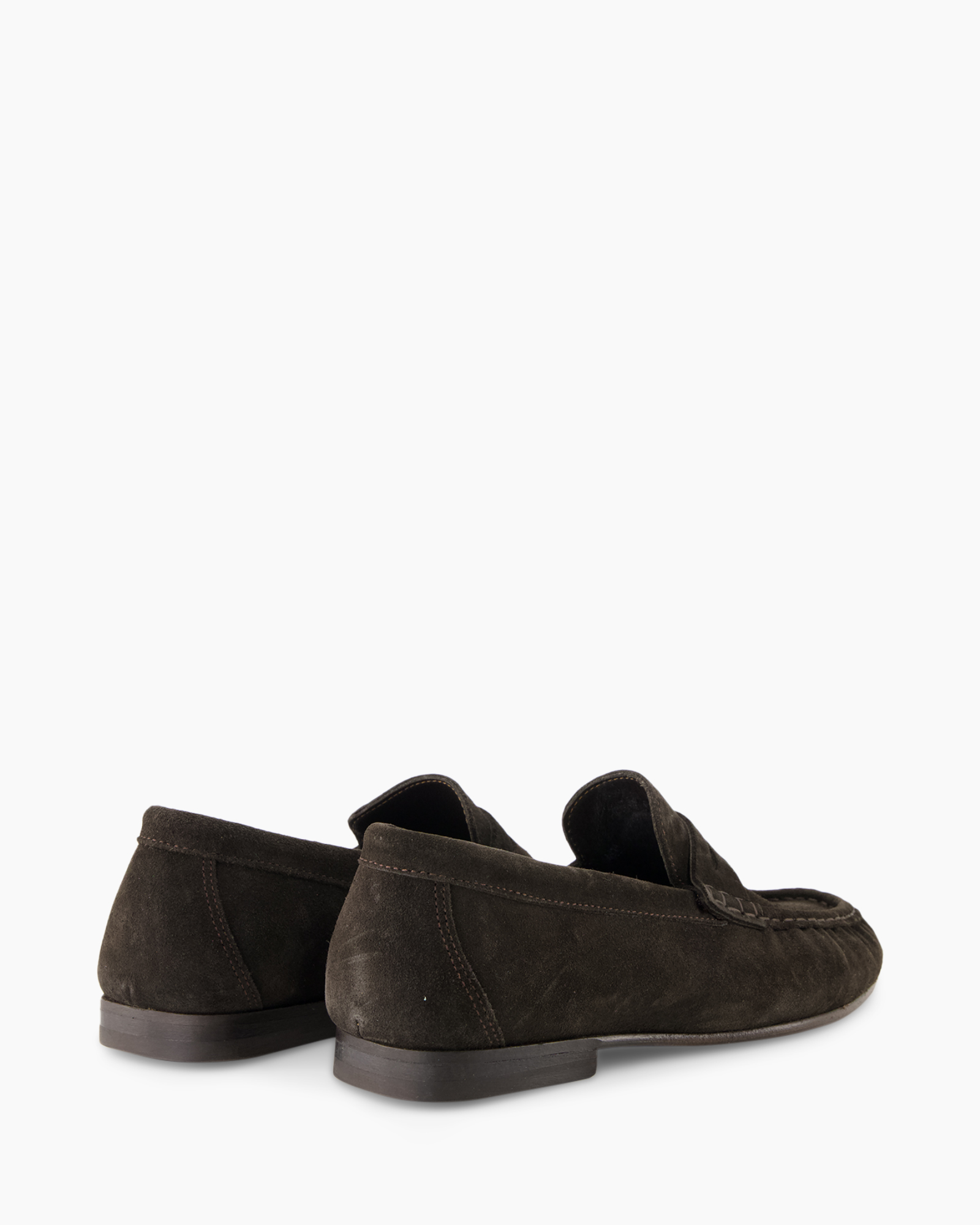 luxe, slip-ons?, donkerbruin, suede, herenschoenen