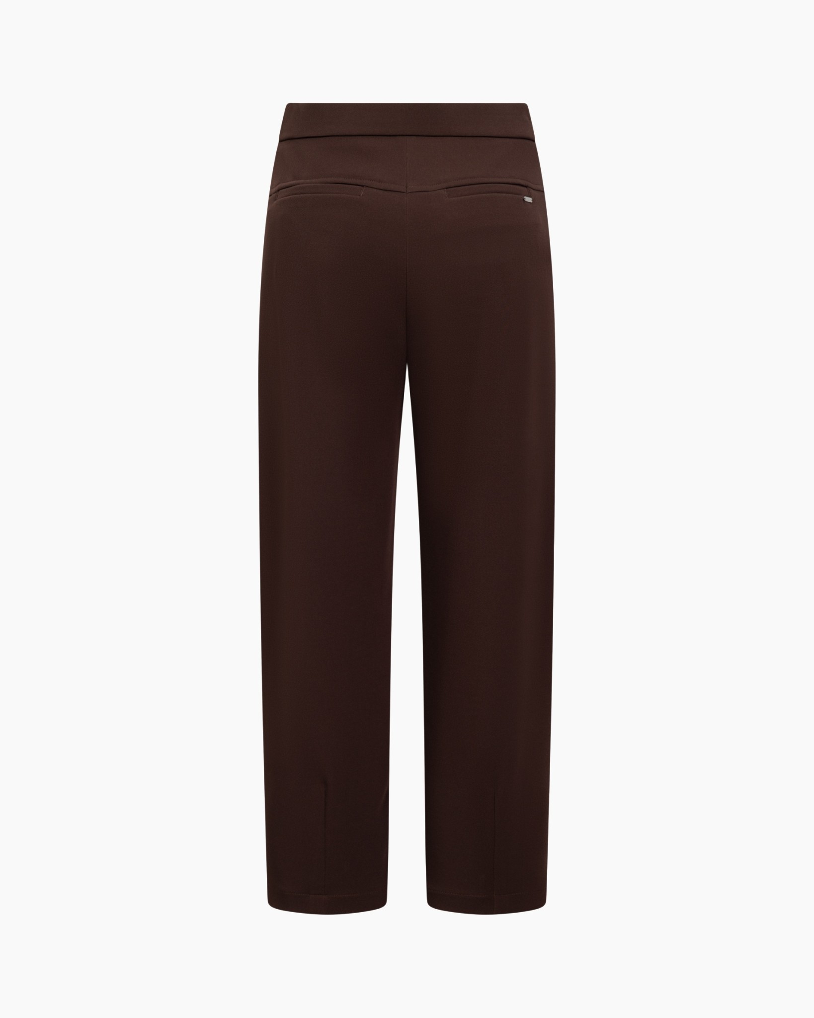 broek, trousers, bruin, wijduit, hoog taille
