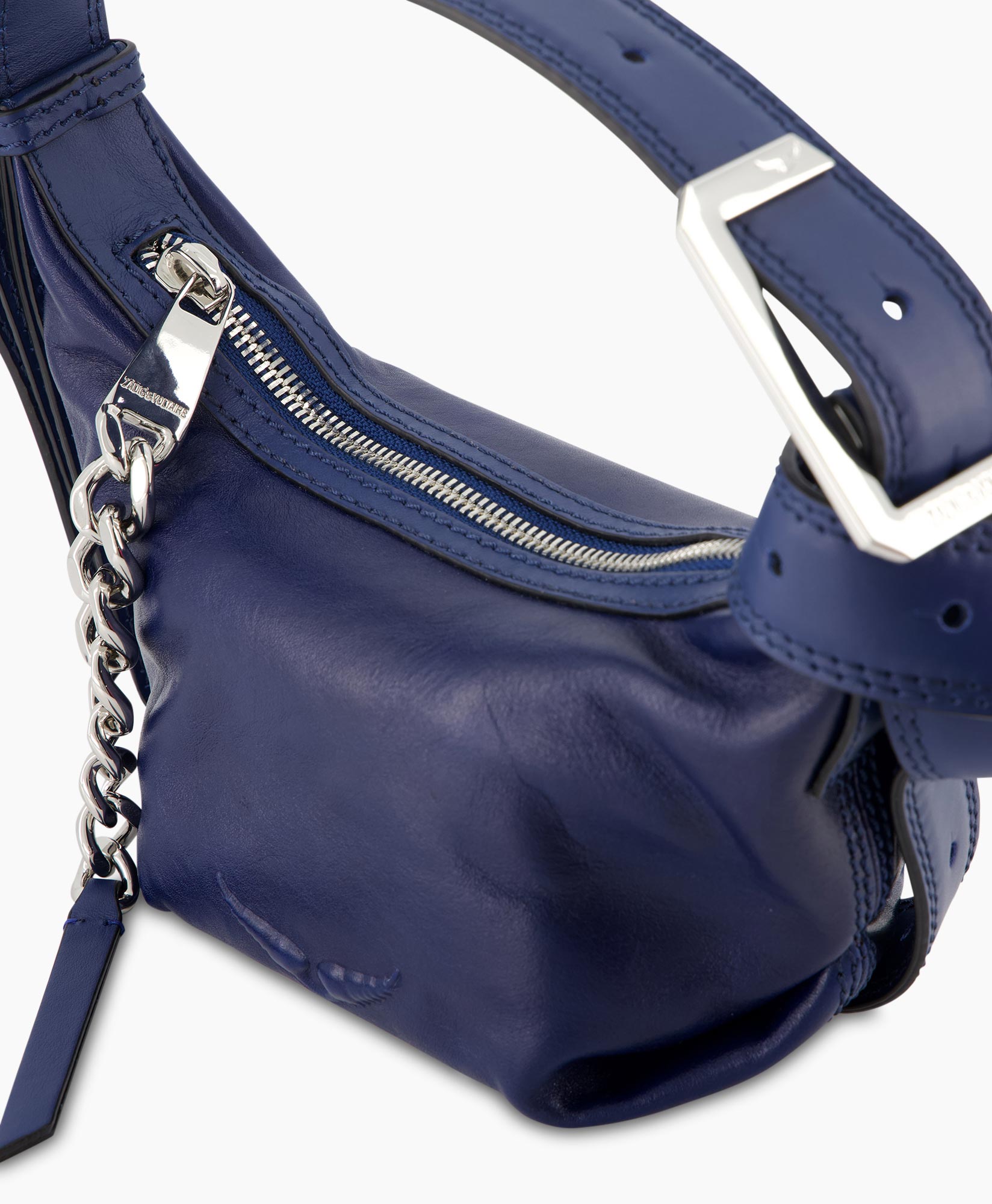 Schouder / Hand Tas Le Cecilia Xs Leather With Veg Donker Blauw