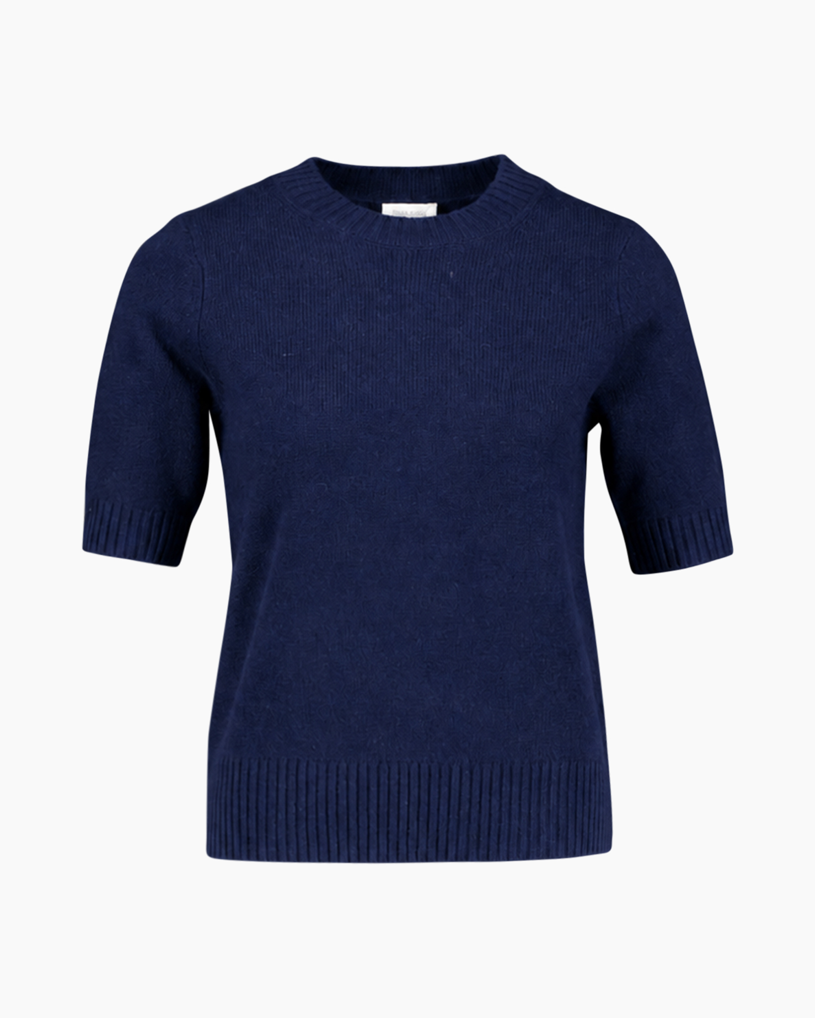 breisel, trui, korte mouw, marineblauw, pullovershirt