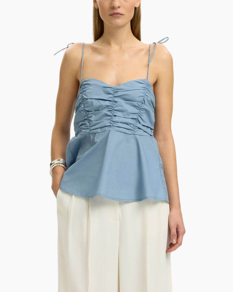 top, gerimpelde / gerimpelde stof?, - Wait adjust.