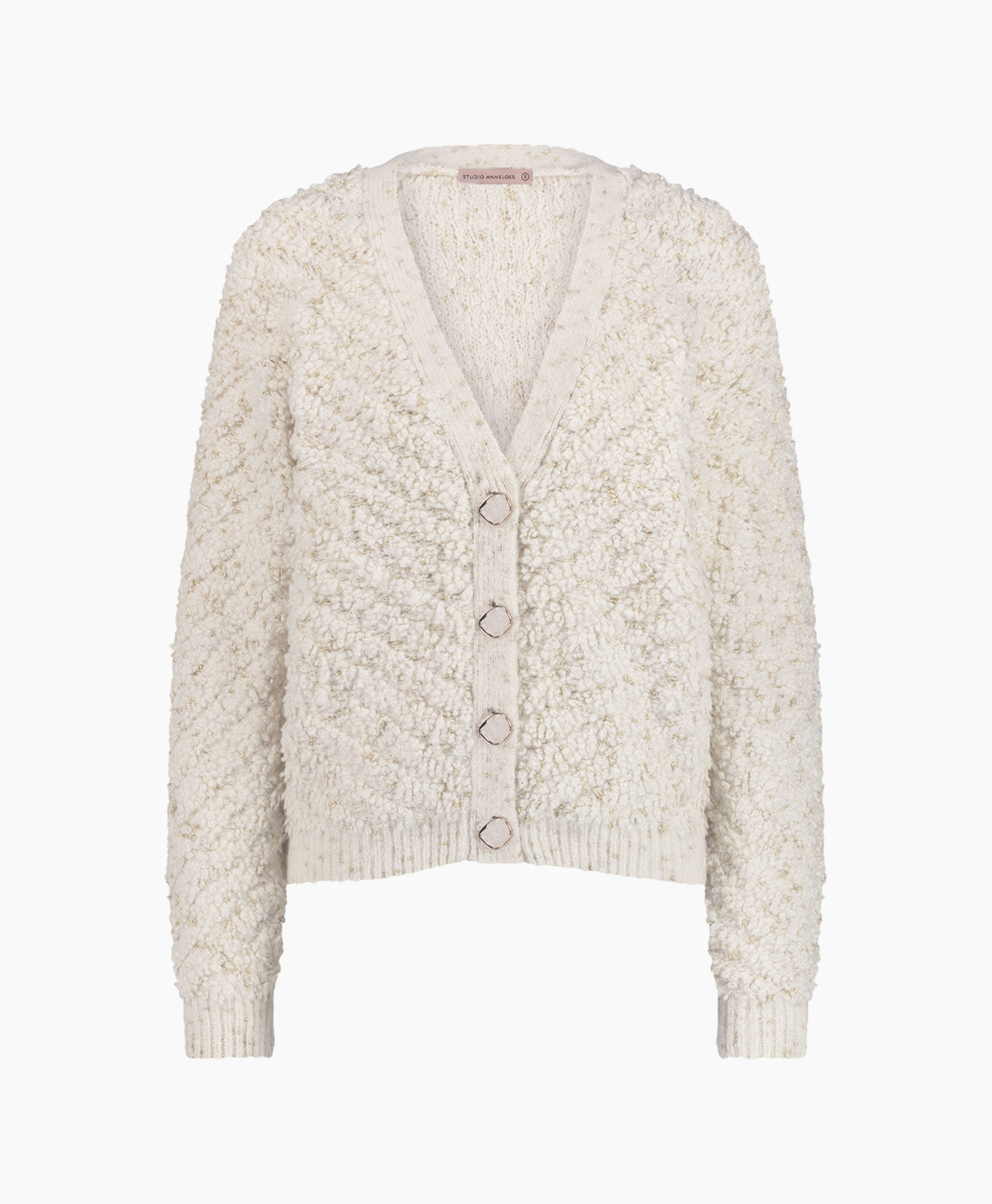 Pullover Iris Chunky Glitter Cardigan Off White