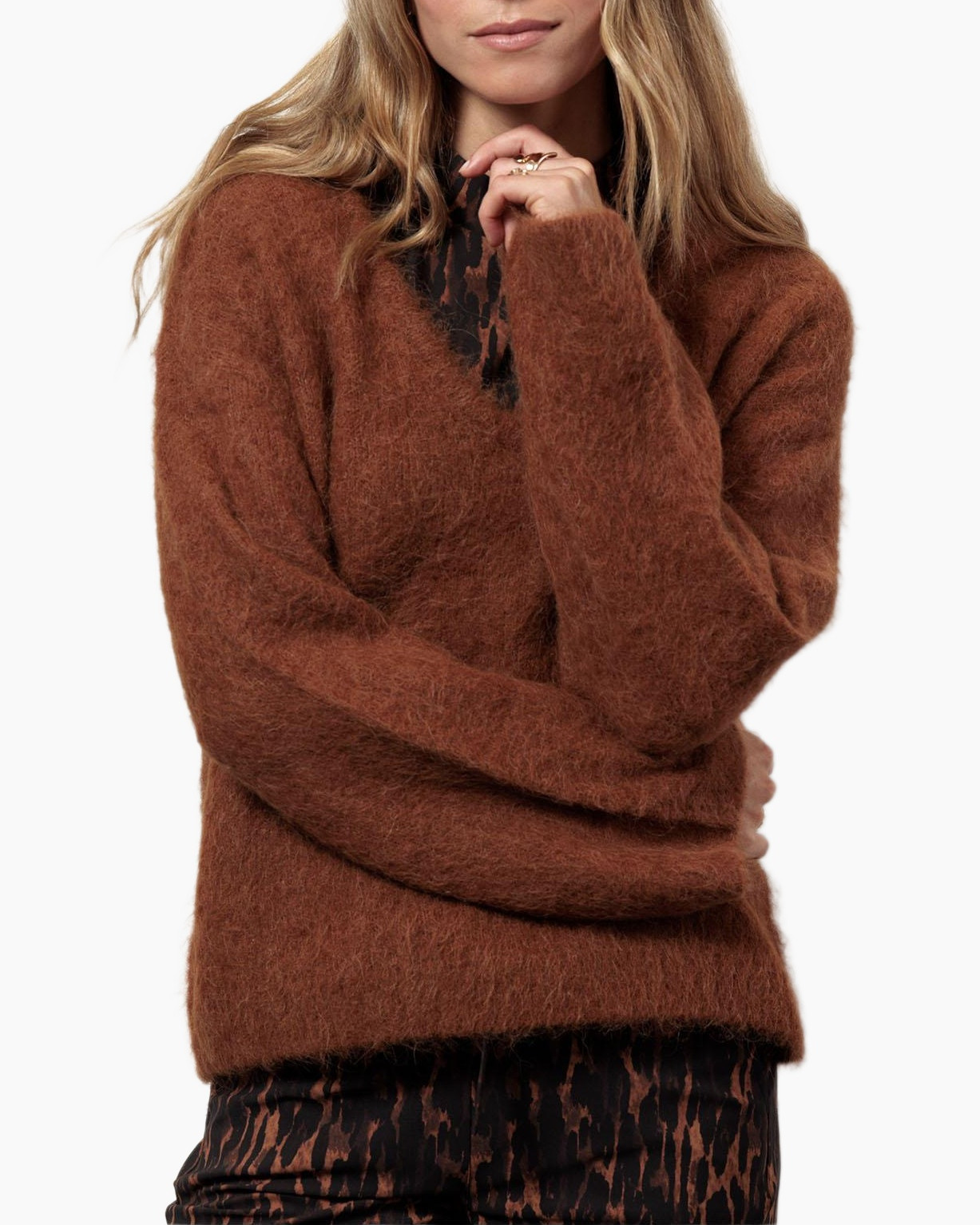 Pullover Liana Vneck Pullover Zand