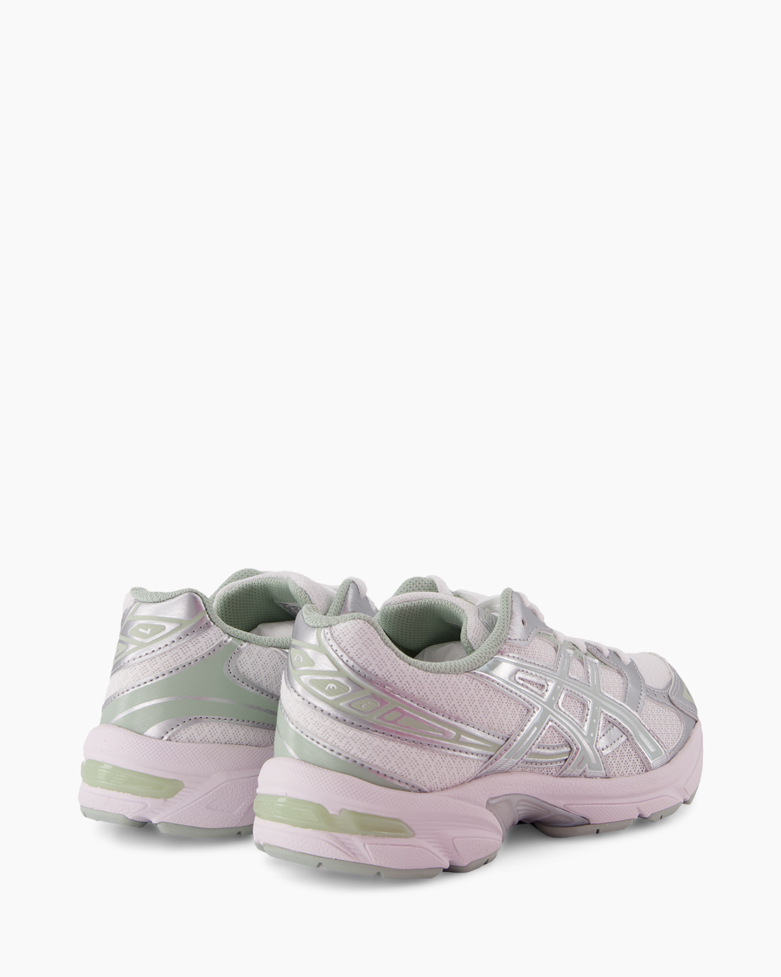 sneakers, sportschoenen, mesh, vernis, roze-groen