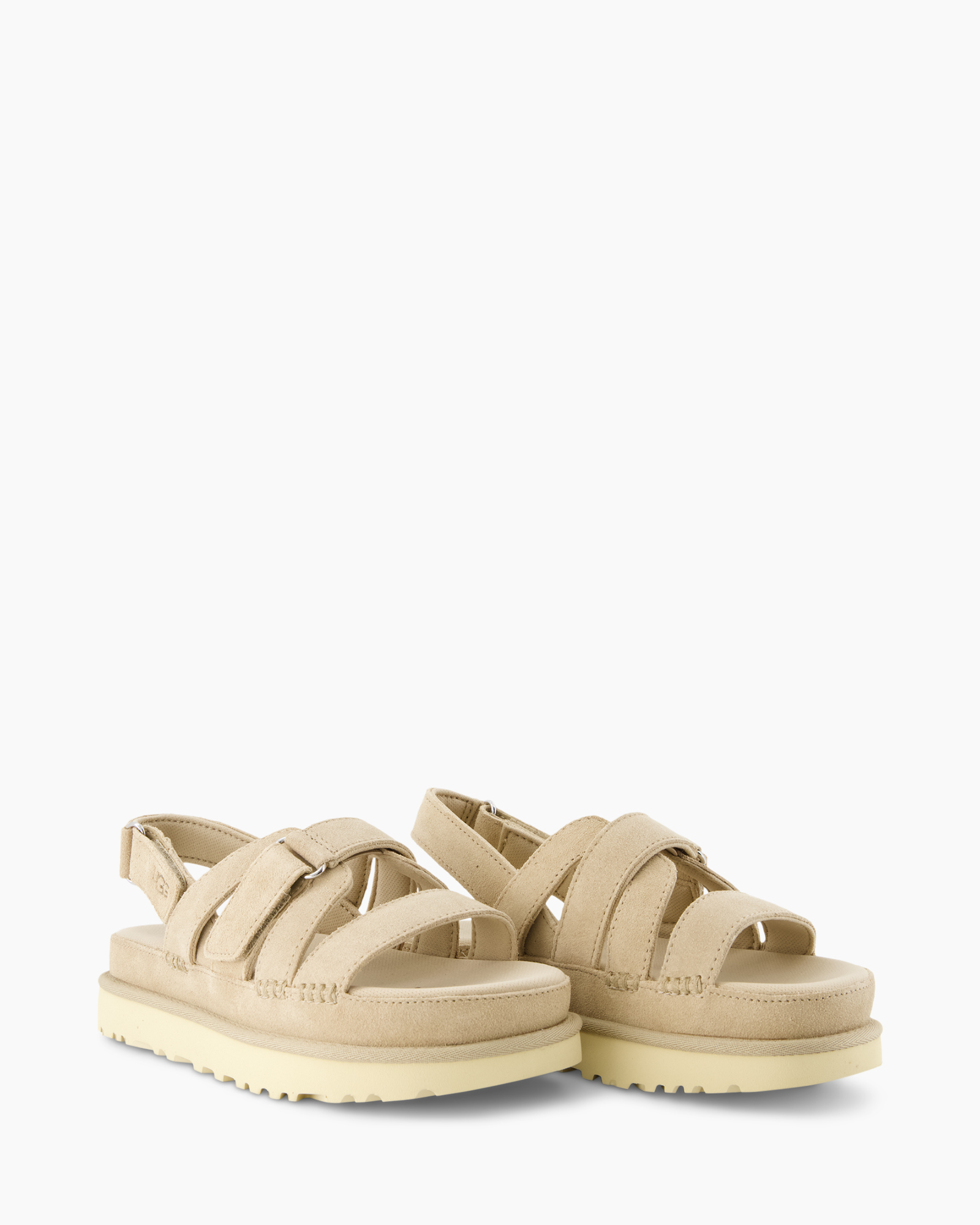 sandals, strap sandals, beige, platform, sun-bleach sole