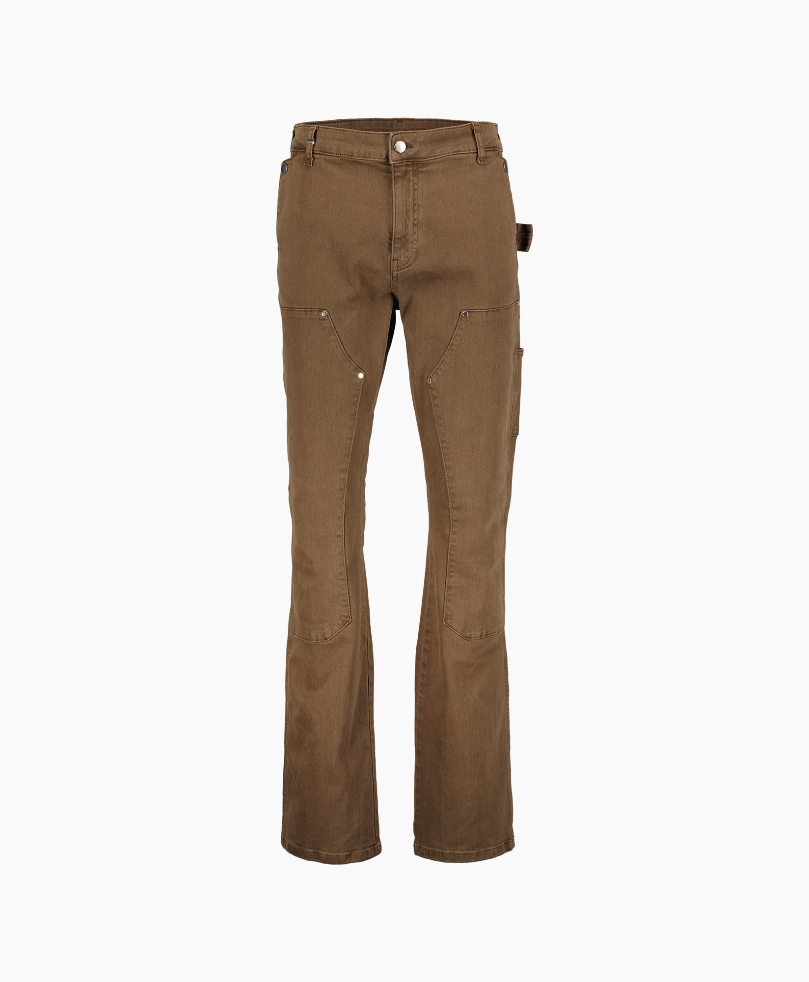 Flaneur Homme Jeans Carpenter Flared Jeans Donker Bruin