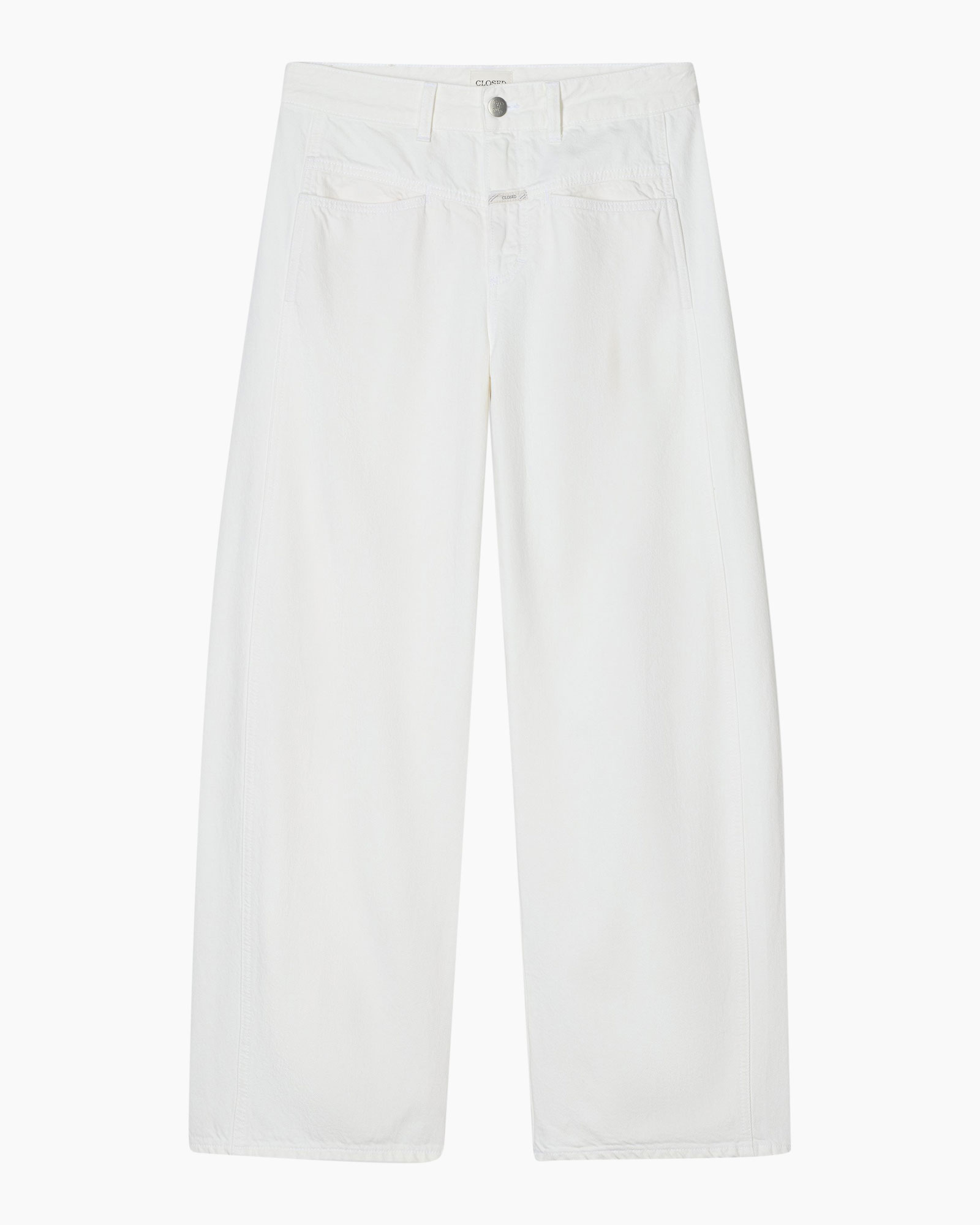 wit, broek, broekpak, wijdlopende, voorvakken