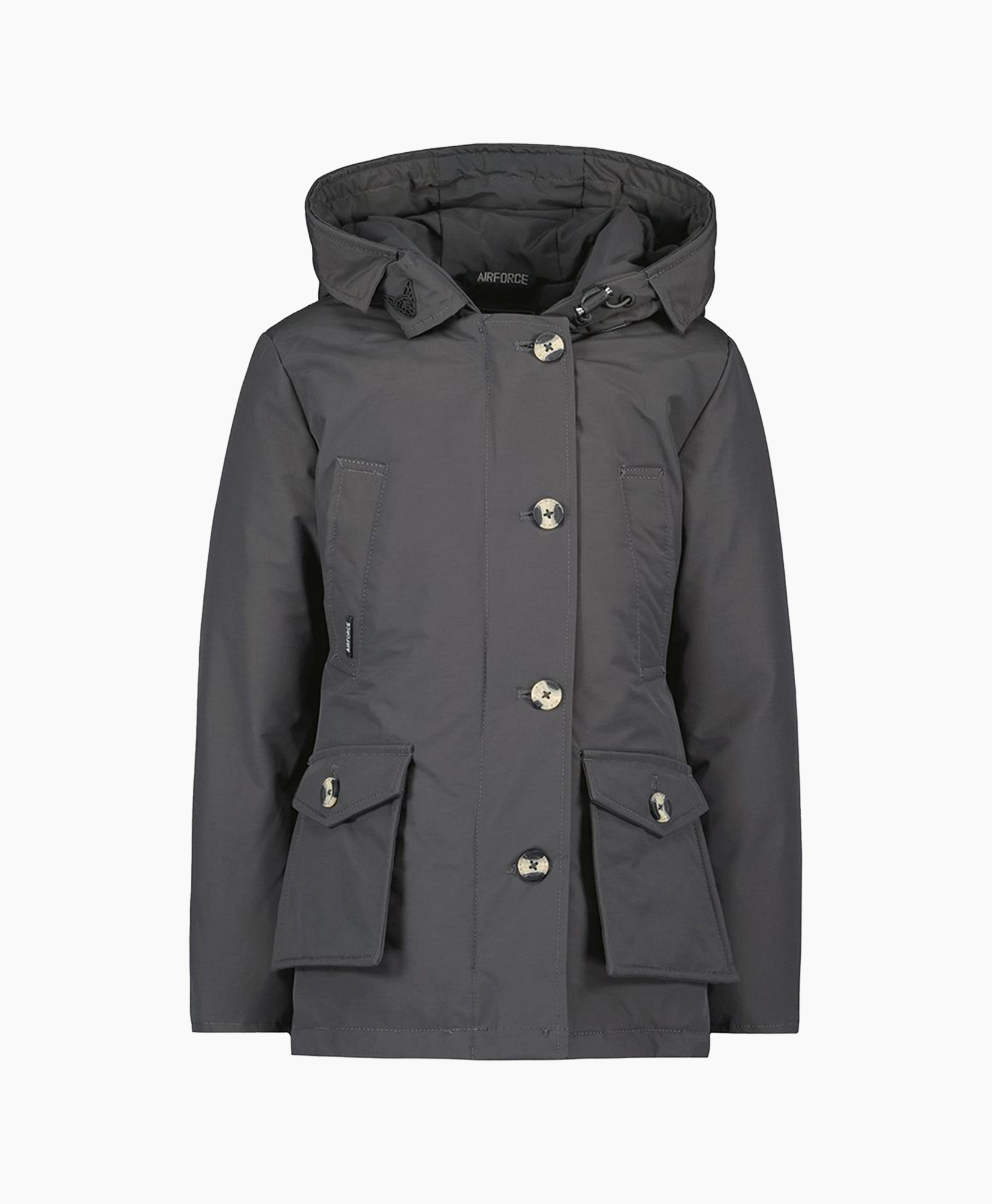 Parka 4 Pocket Donkergrijs