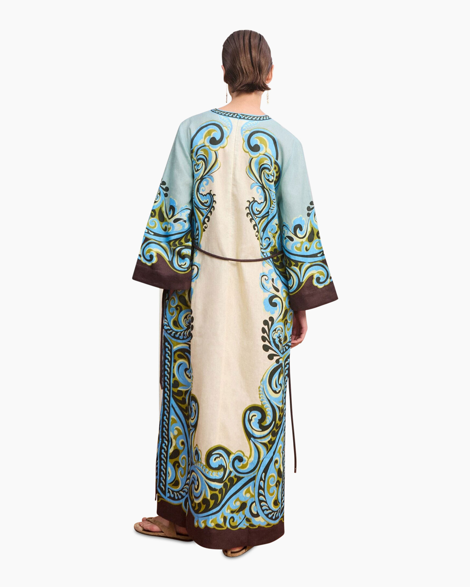 kaftan, maxi jurk, borduurwerk, strandkleding, lange jurk
