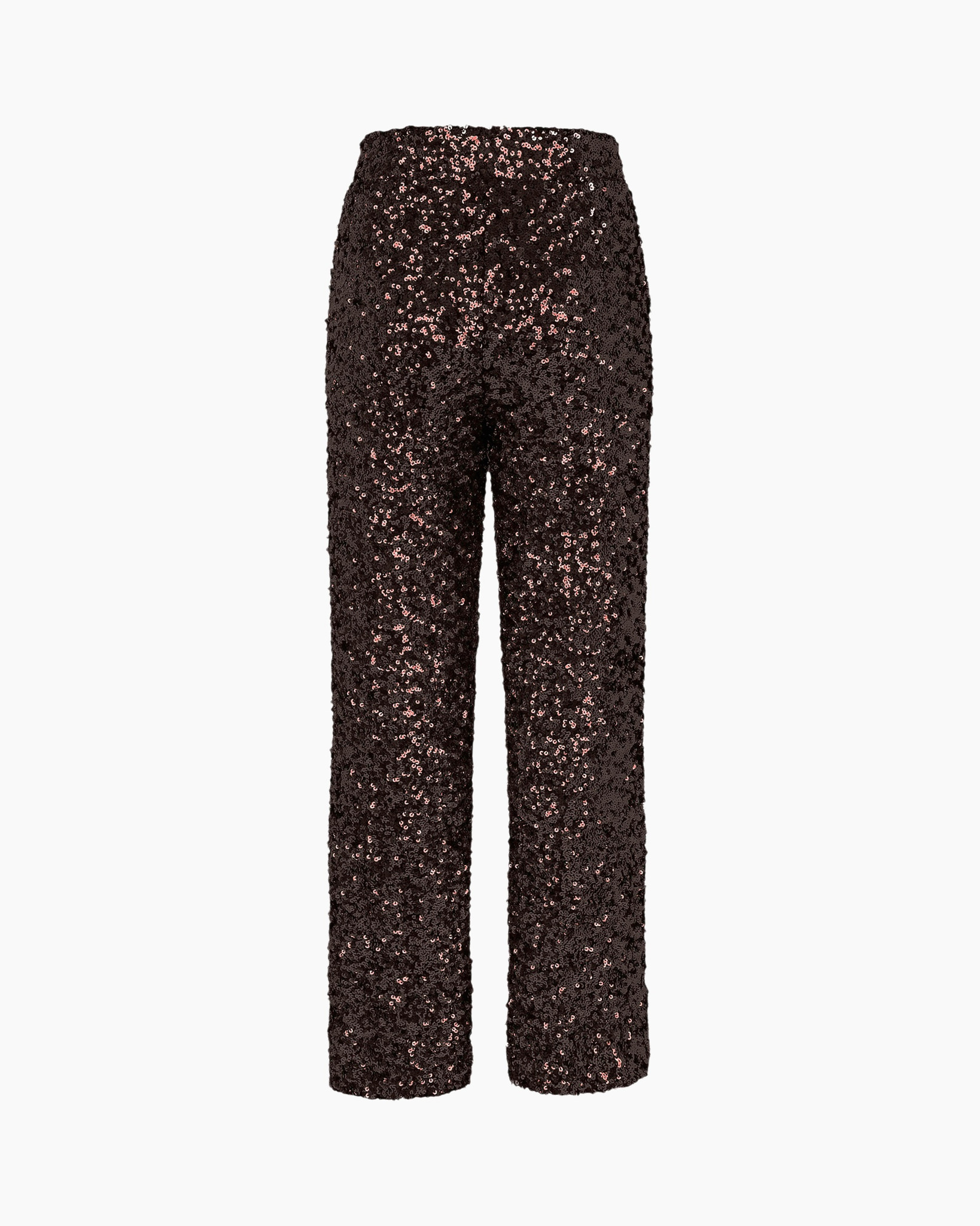 Broek Talia Sequins Trousers Donker Bruin