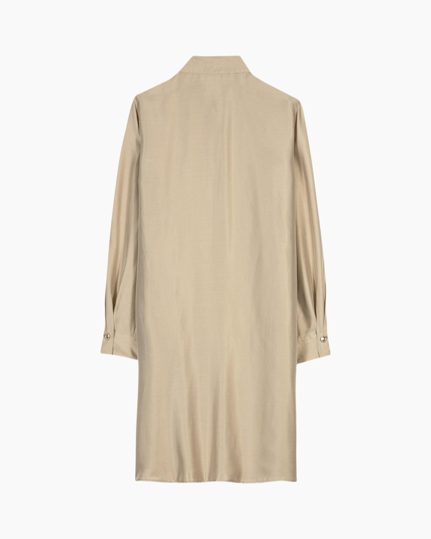 shirt, dress, beige, long-sleeve, collared