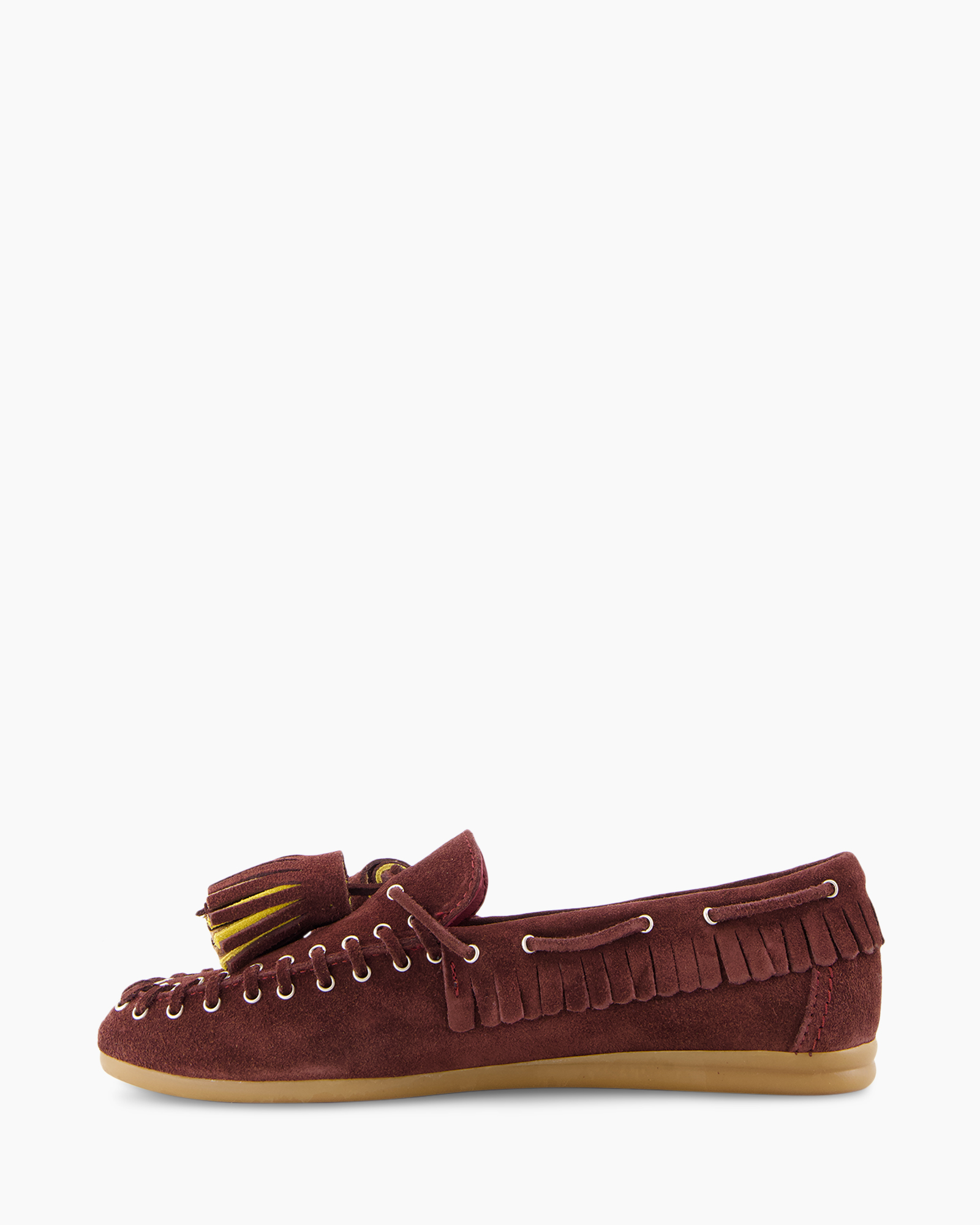 moccassin, loafers, suede, fringe, tassel