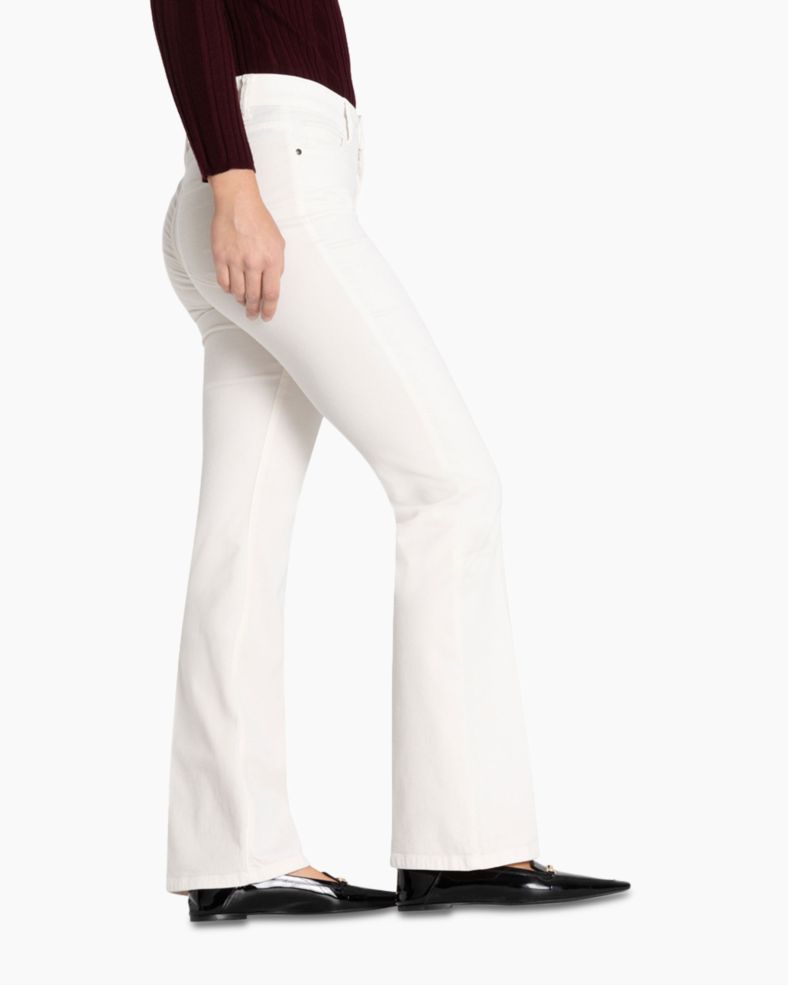 Broek Paris Flared Off White