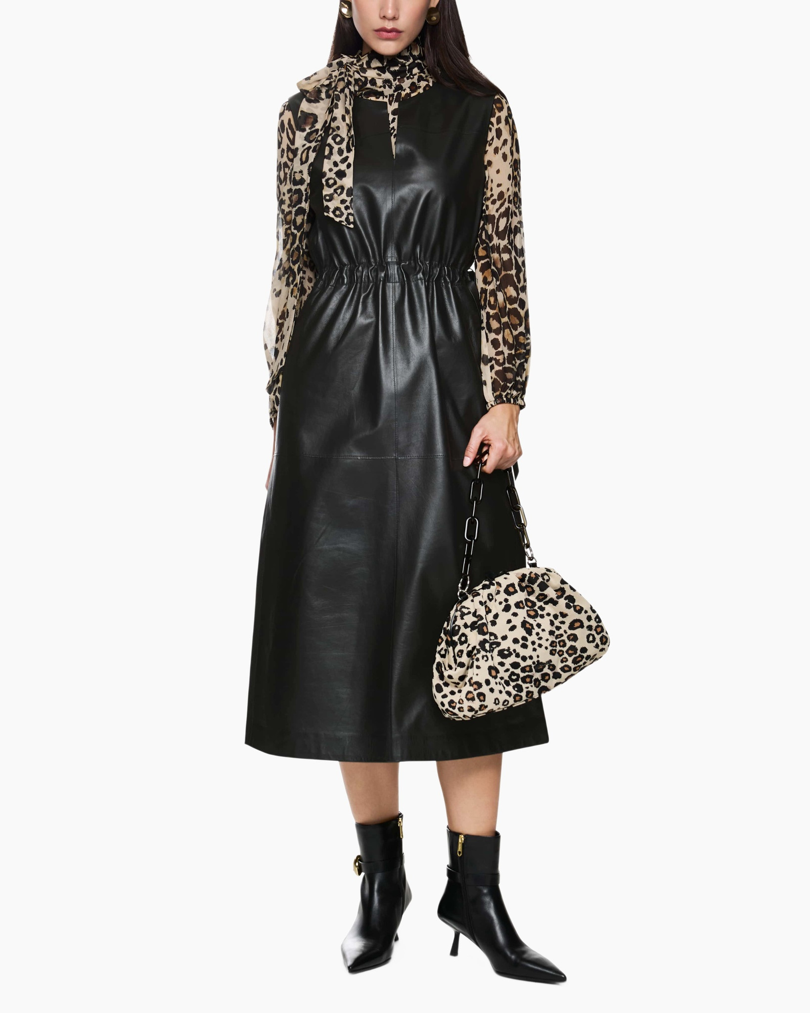 Marc Cain Collections Jurk Zc L04 Zwart