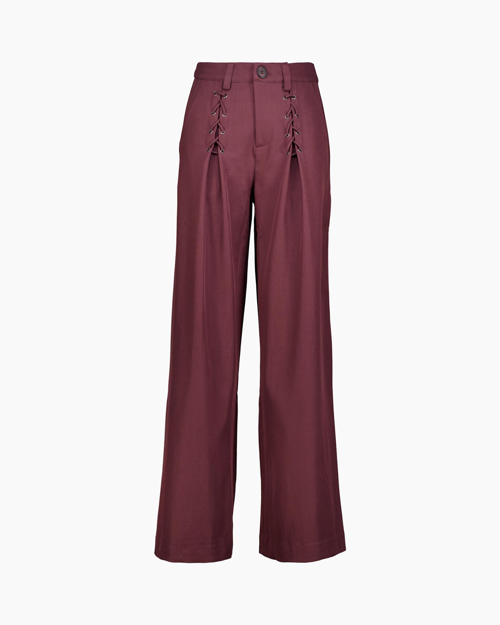 Broek Lunacc Eyelet Wide Bordeaux