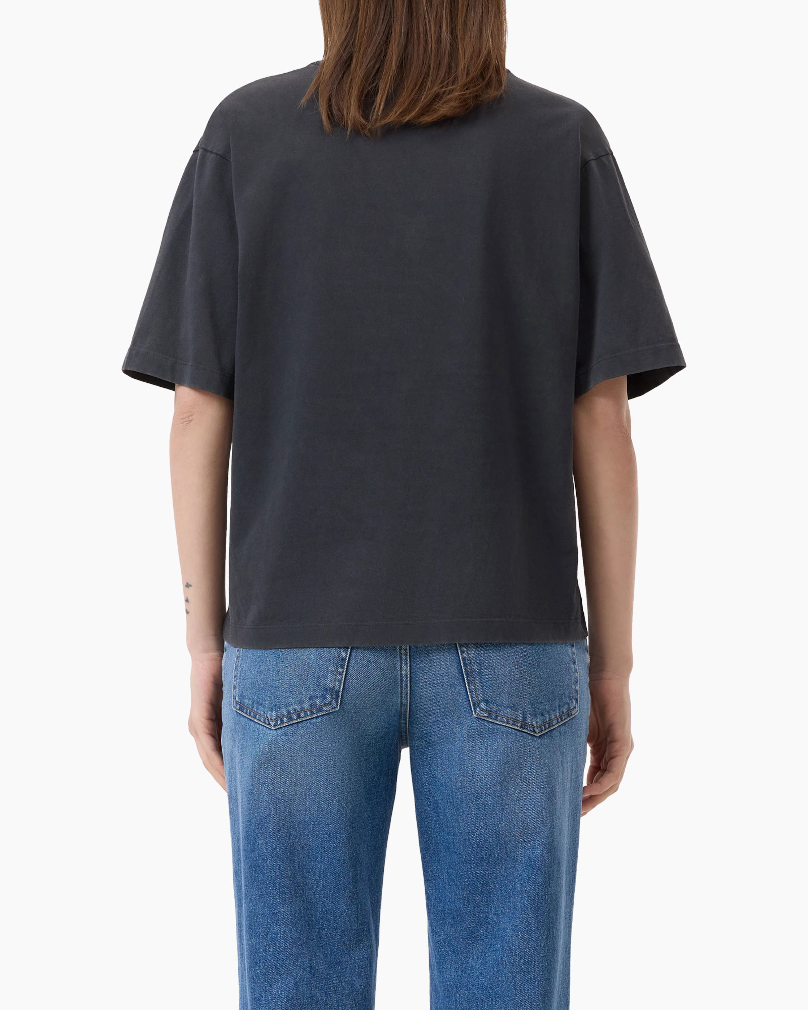 T-shirt Korte Mouw Relaxed Zwart