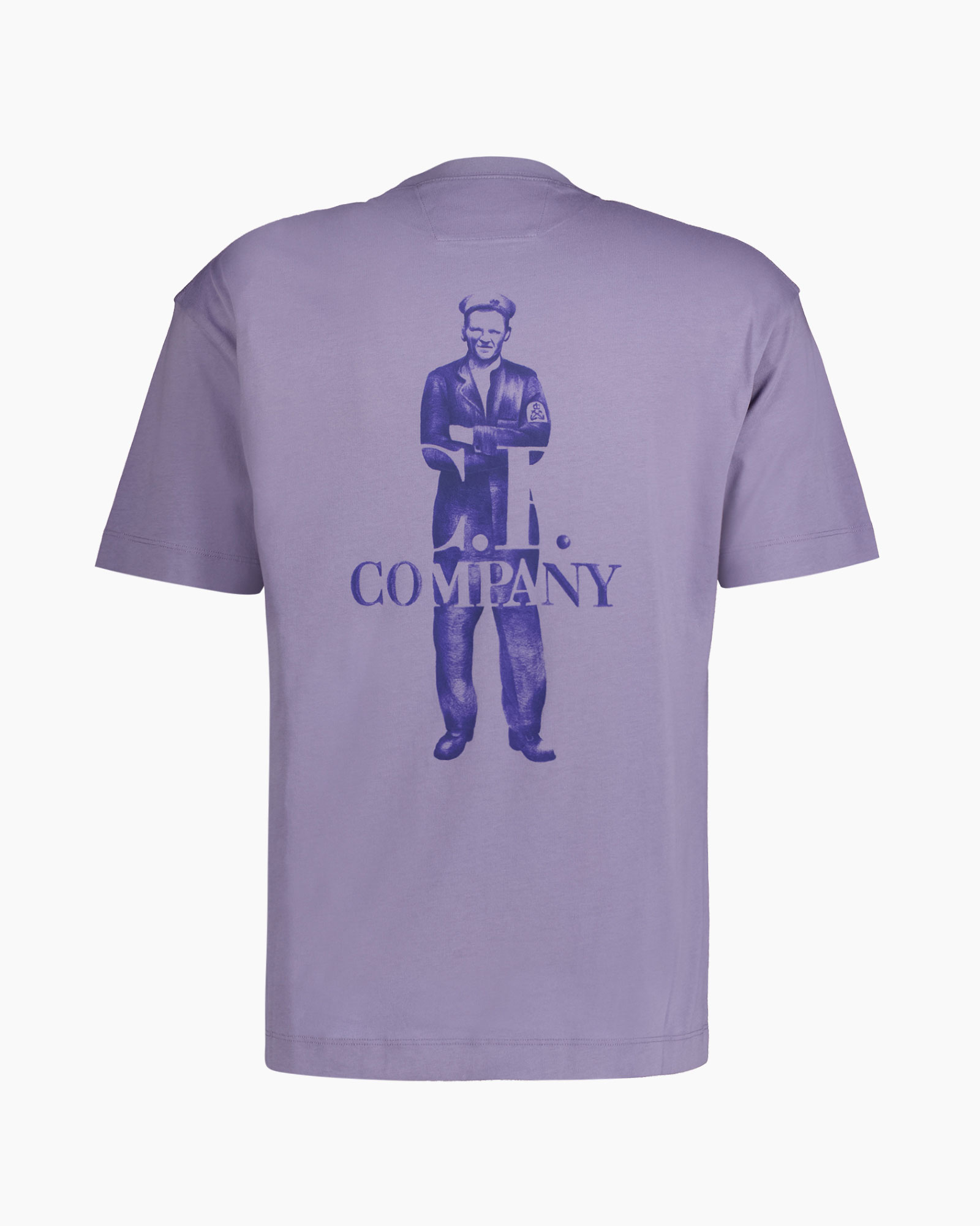 T-shirt Korte Mouw 30/1 Jersey Logo Tee Lavendel