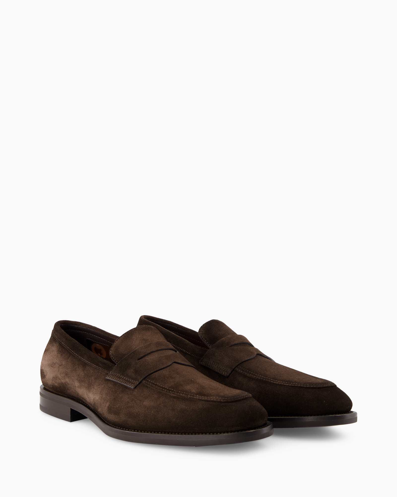 loafers, slip-on, bruin, suede, schoen