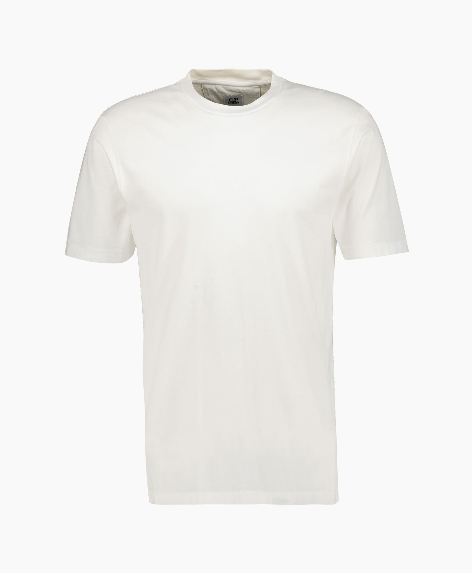 Cp Company T-shirt 14cmts346a-005431g Wit dessin