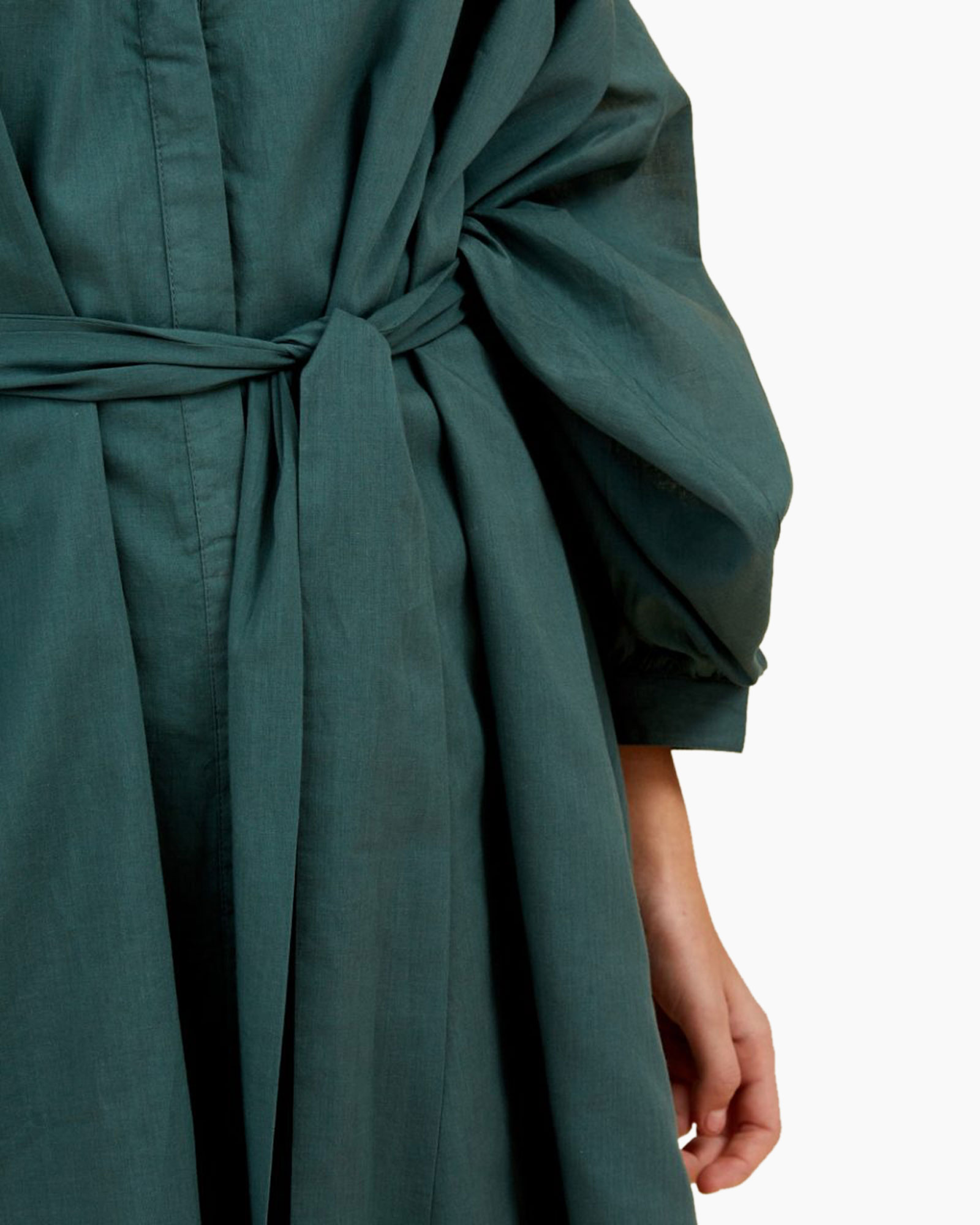 wrap, belted, emerald, long sleeve, drape