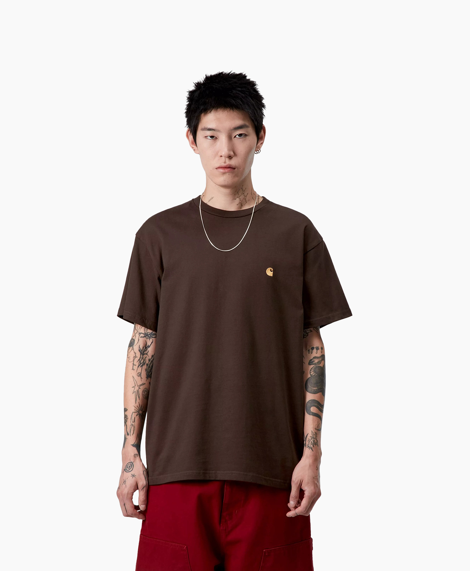 T-shirt Korte Mouw S/s Chase Cotton Bruin