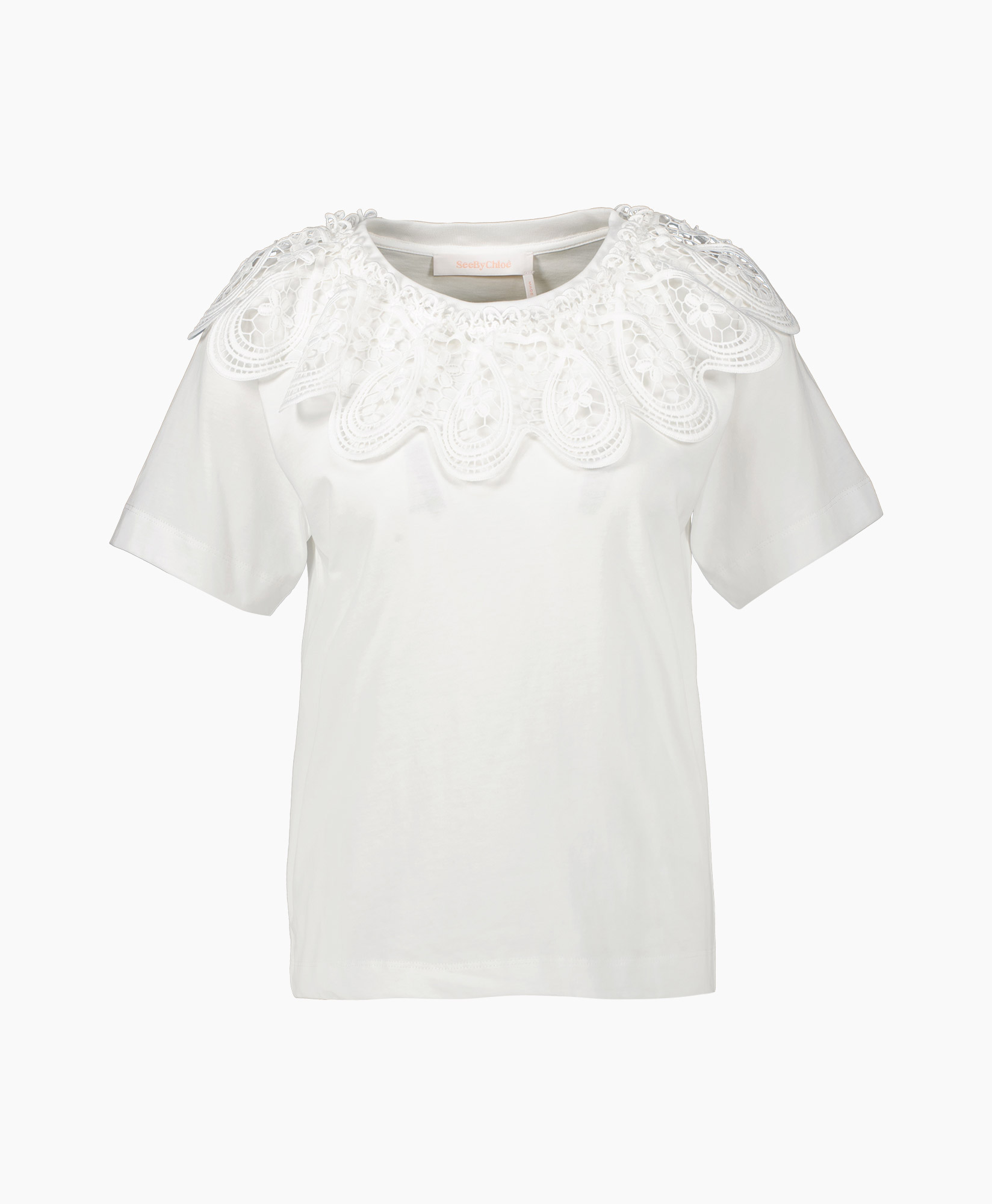 See By Chloe T-shirt Korte Mouw Chs23sjh06092 Wit
