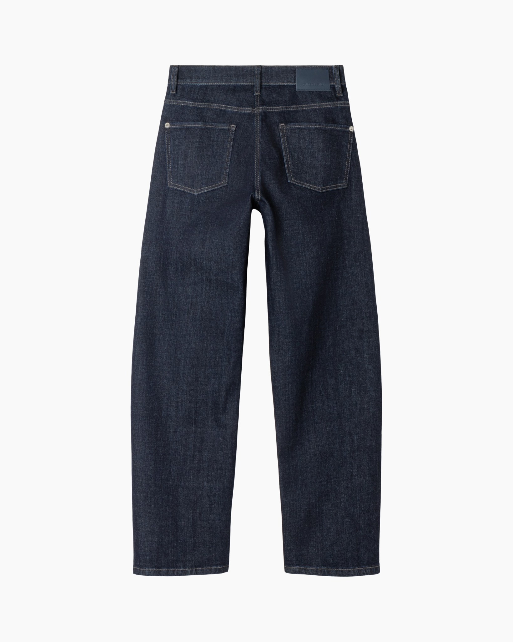spijkerbroek, denim, broek, wijdte, donkerblauw
