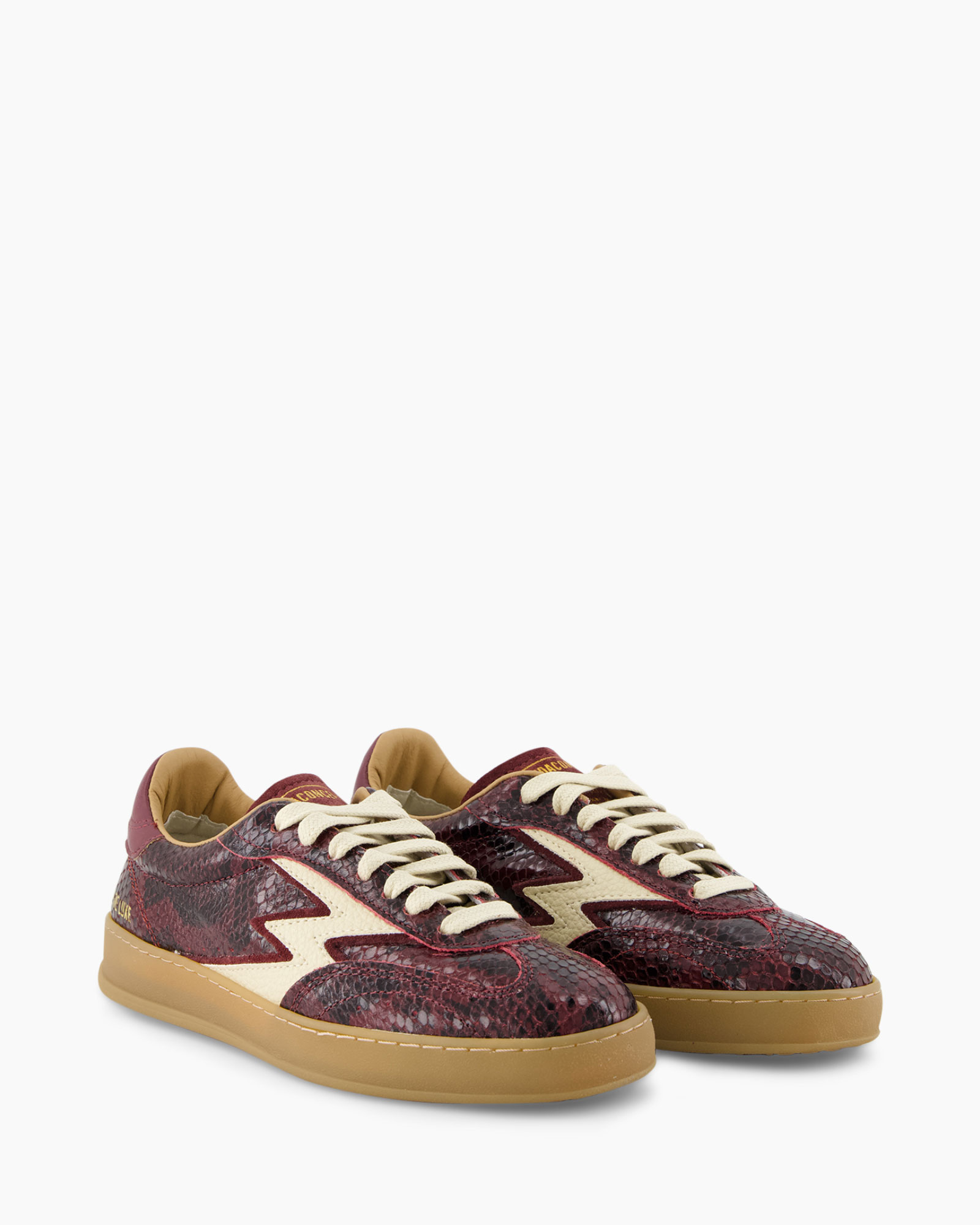 sneakers,  schoenen, leer, bruin, patroon