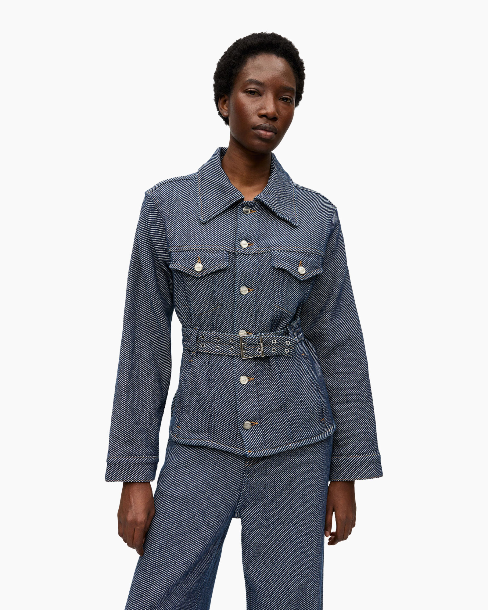 Spijkerjas Heavy Twill Denim Short Blauw