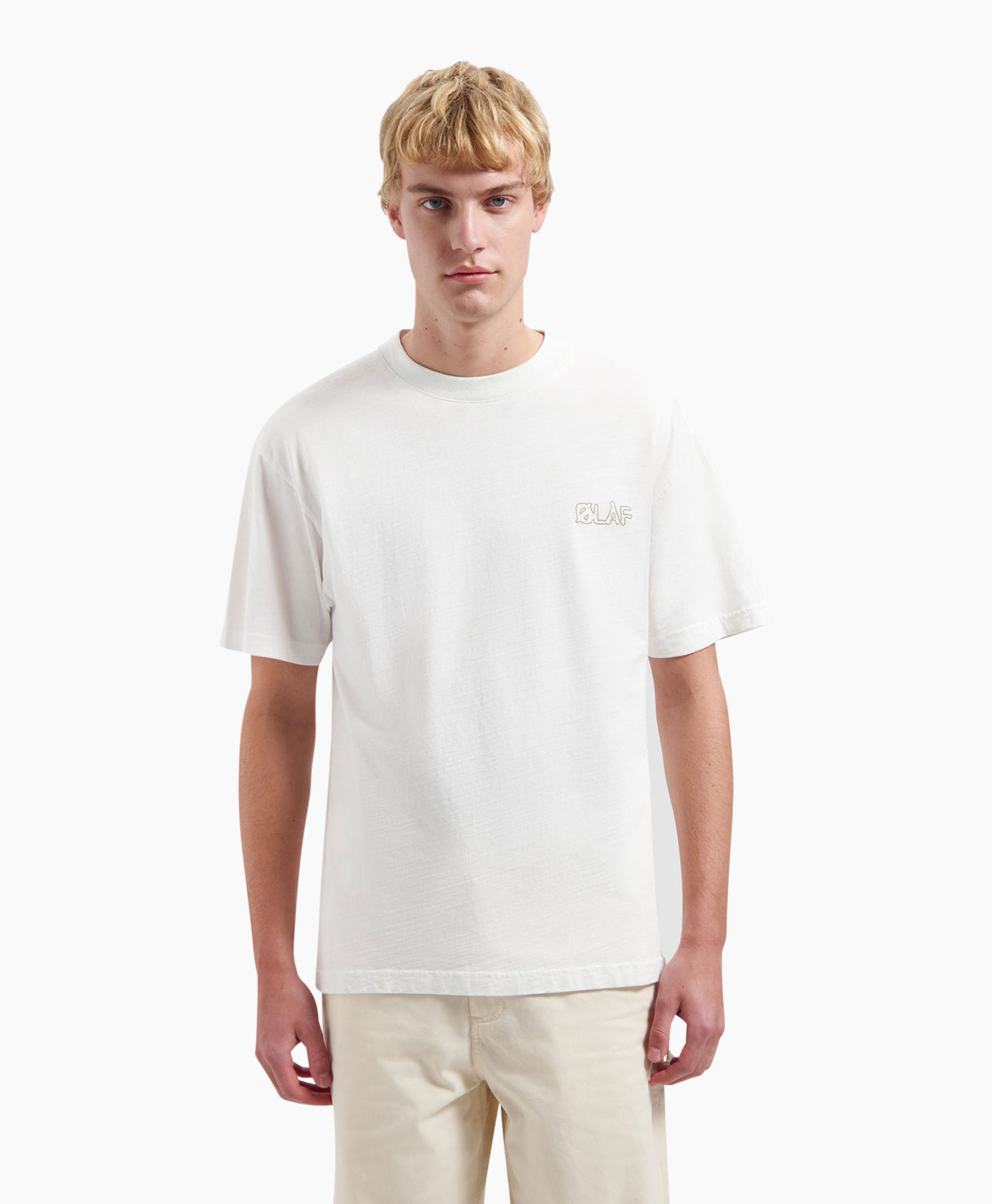 T-shirt Korte Mouw Deep Sea Off White