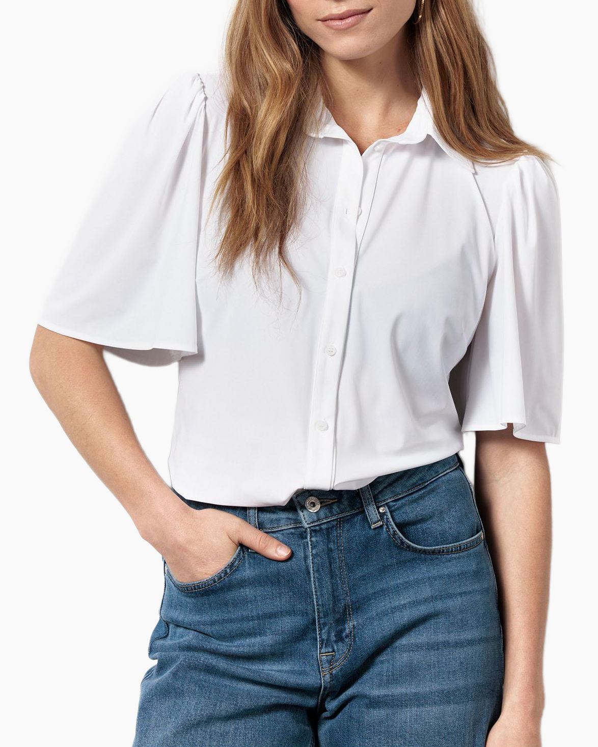 Blouse Poppy Butterfly Wit