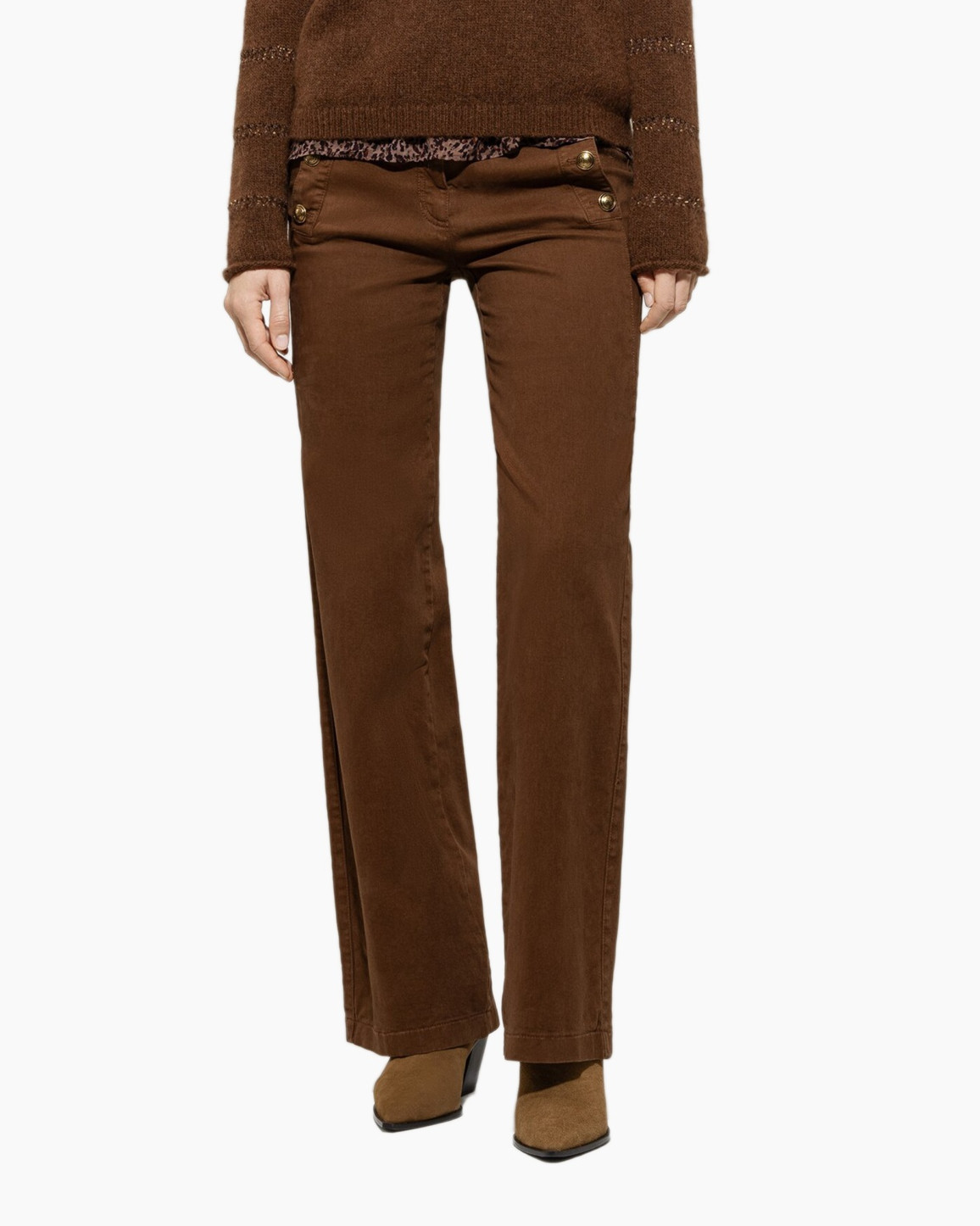 Broek 628811/3675-0 Licht Bruin