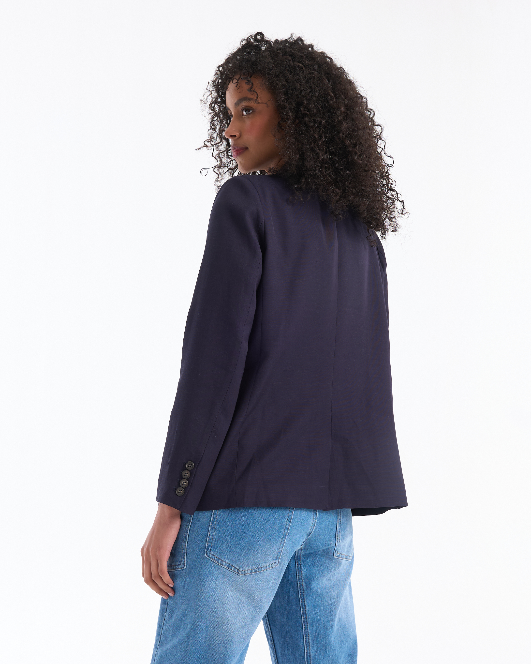 blazer, jasje, vest, argyle trui, blauwe jeans