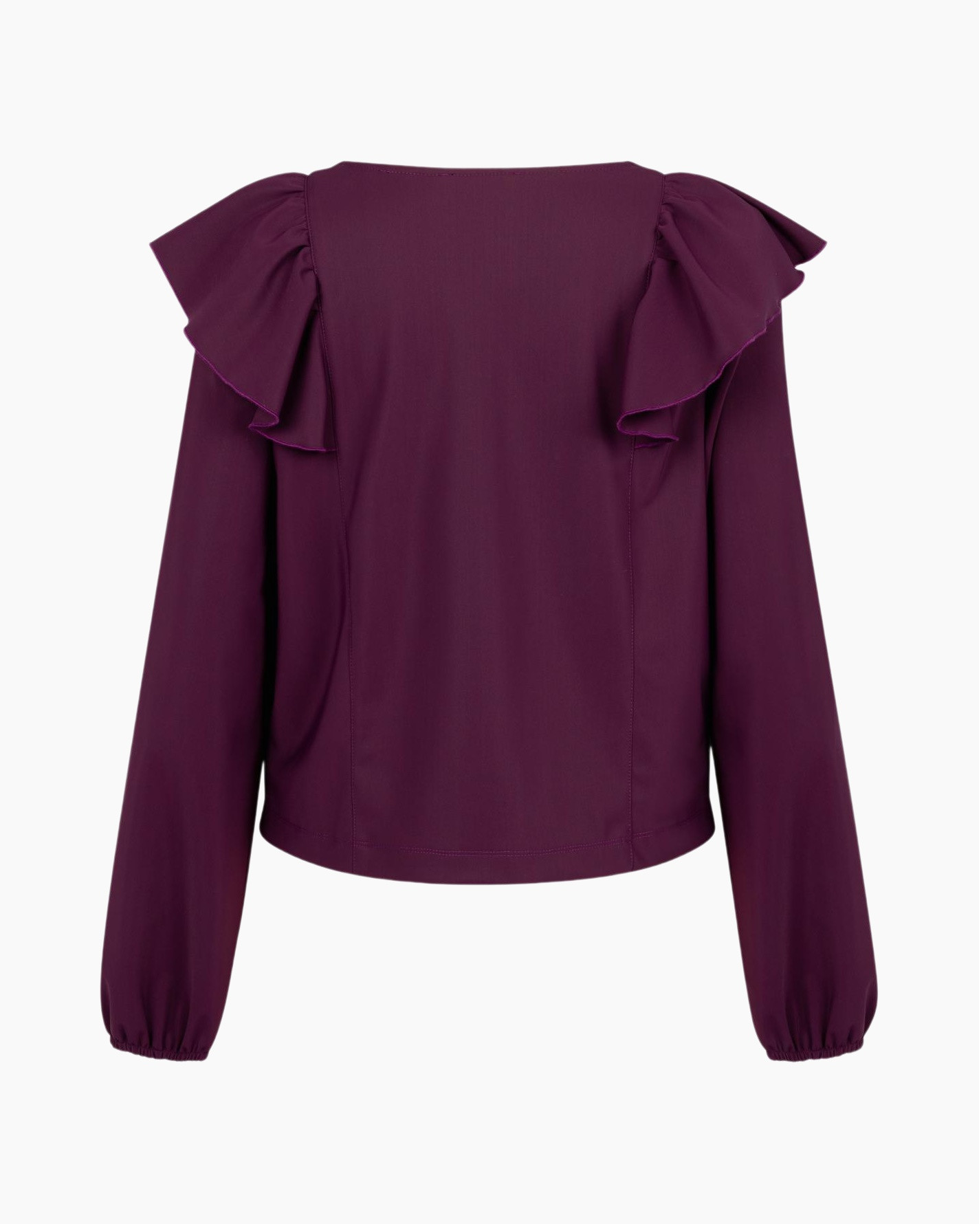 Top Jezz Ruffle Paars