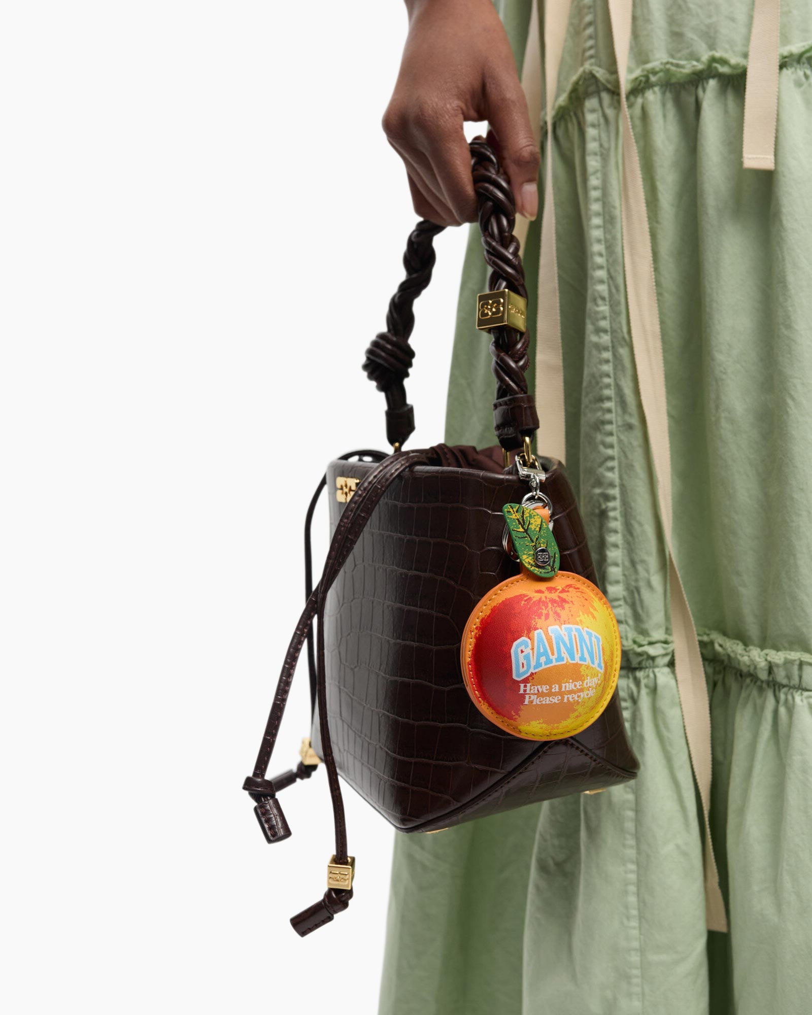 Diversen Apple Coin Purse Oranje
