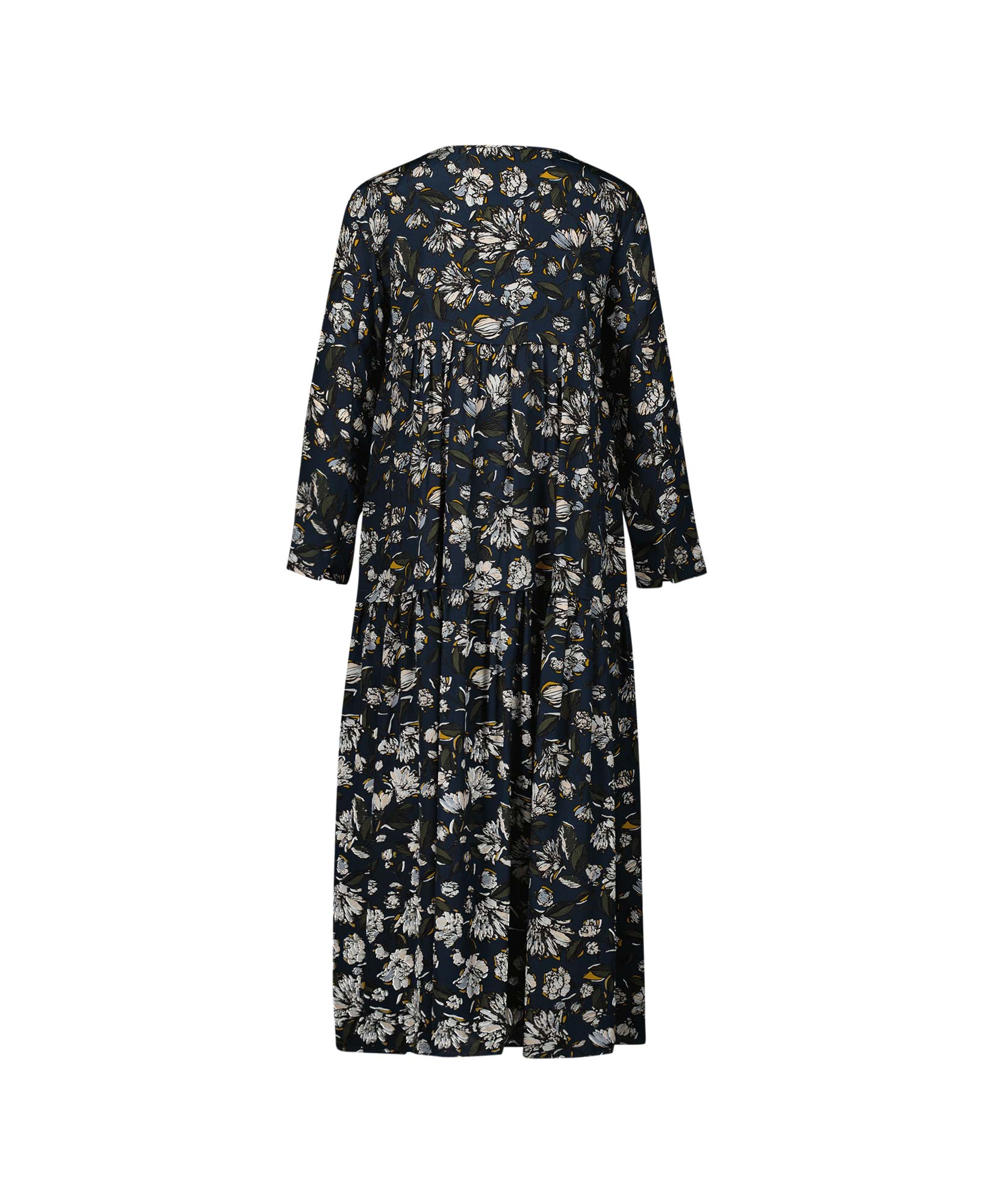 S Maxmara Maxi Jurk Tabacco Petrol