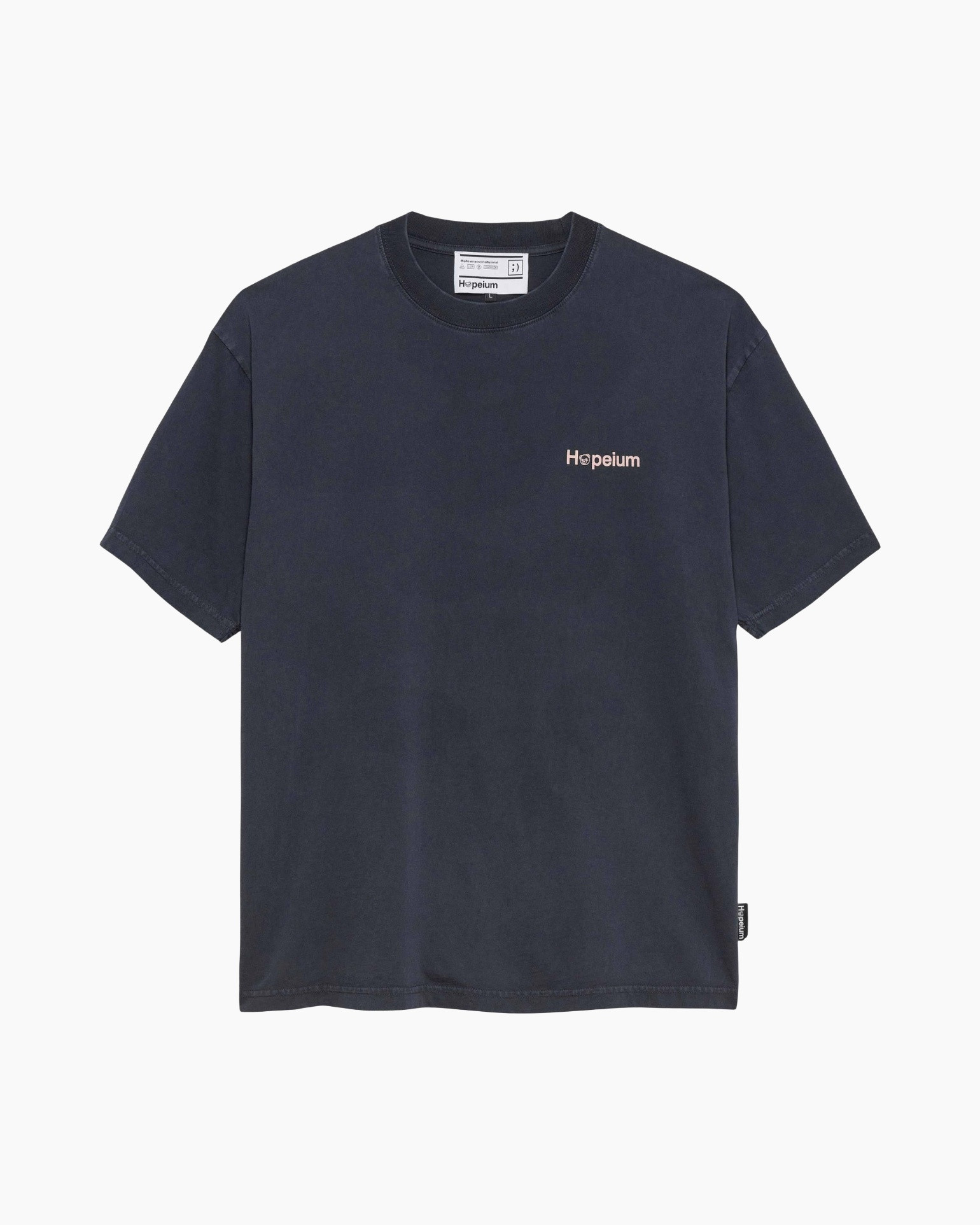 t-shirt, short sleeve, navy, logo, unisex