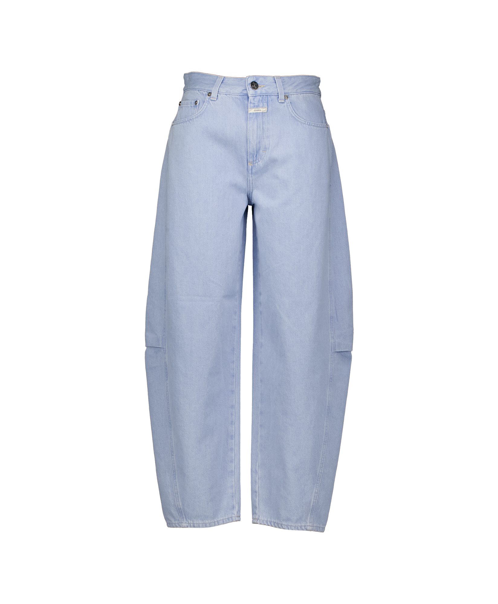 jeans, light blue, cargo pockets, high waist, straight leg