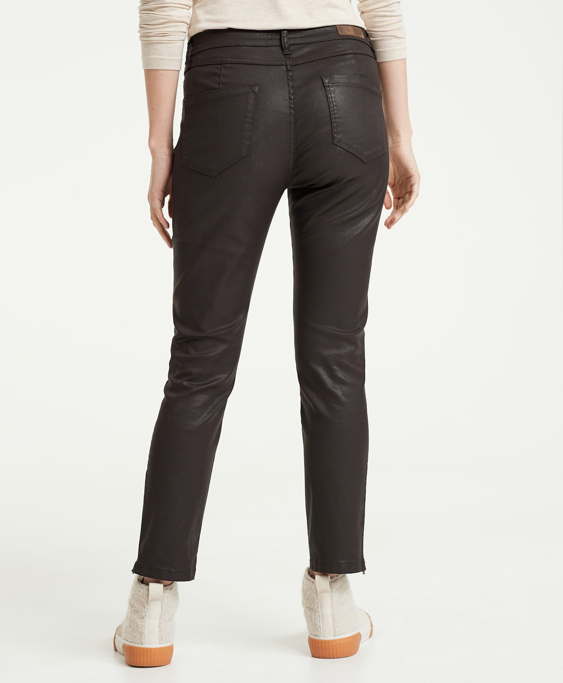 Opus Broek Emily Zip Bruin