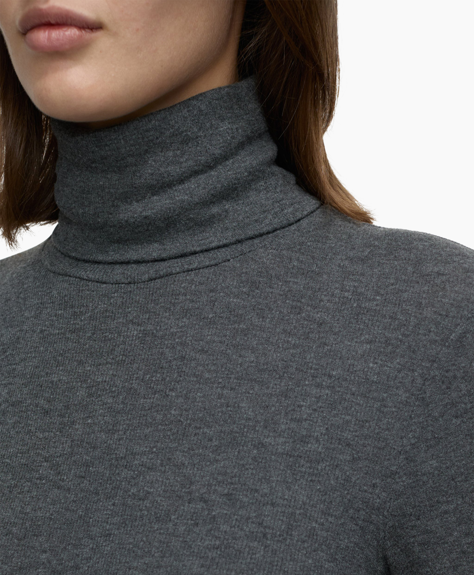 Coltrui Turtle Neck Longsleeve Donker Grijs