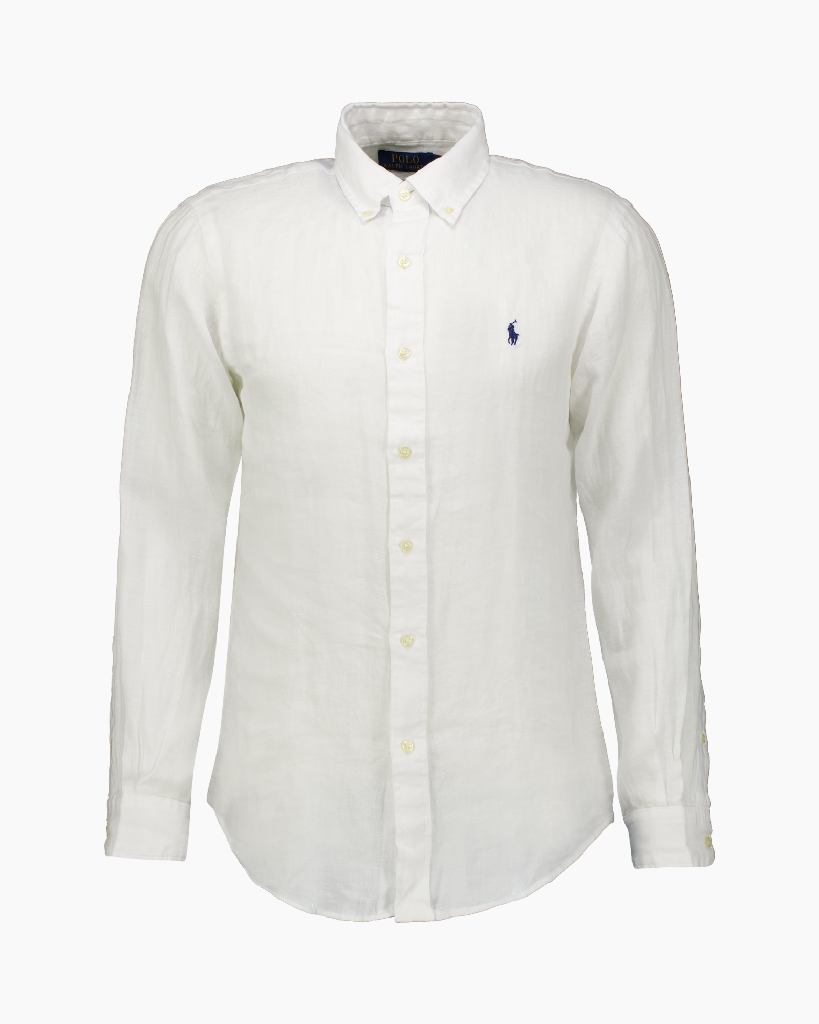 overhemd, linnen, wit, knopslijper, polo-logo