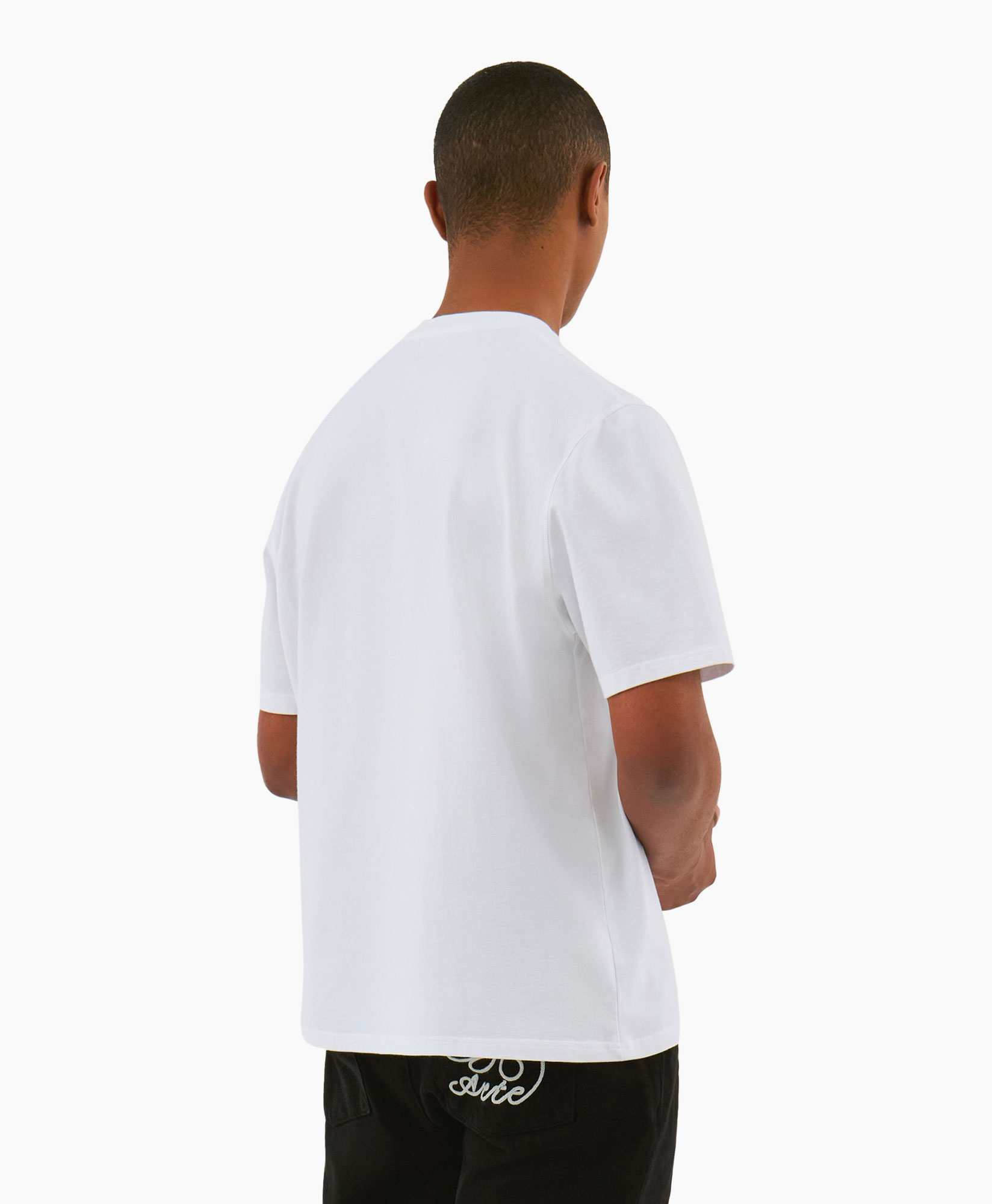 T-shirt Korte Mouw Arte Front Print T-shirt Wit