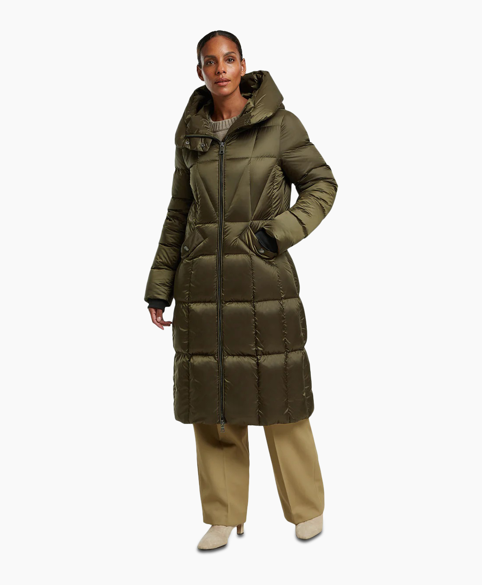 Gewatteerde Jas Kyra Coat Groen