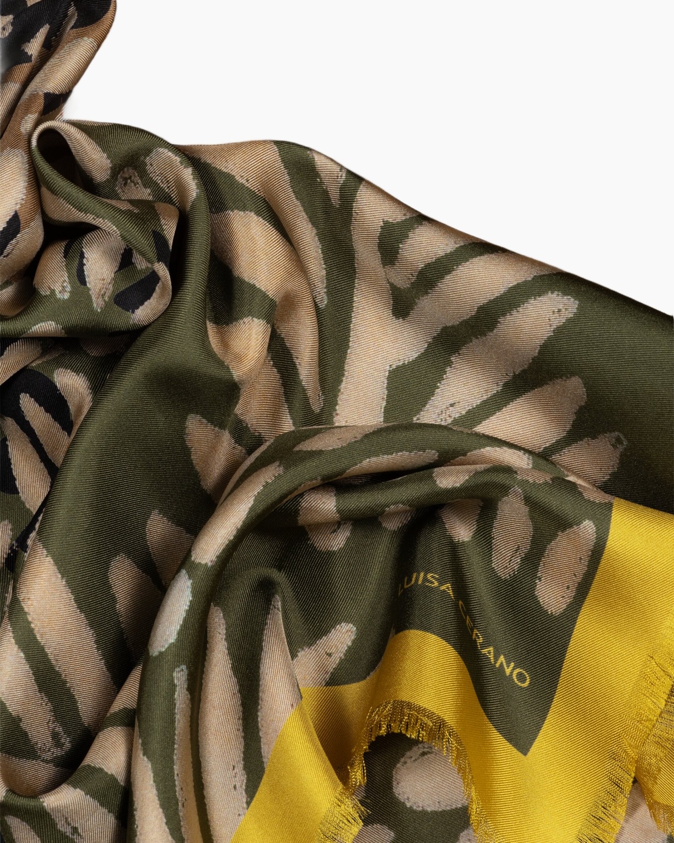 sjaal, zijde, patroon, camouflage, multicolor